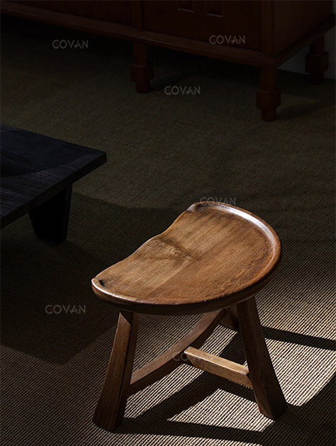 Wooden Furniture-Bench-Medieval Solid Wood Low Stool
