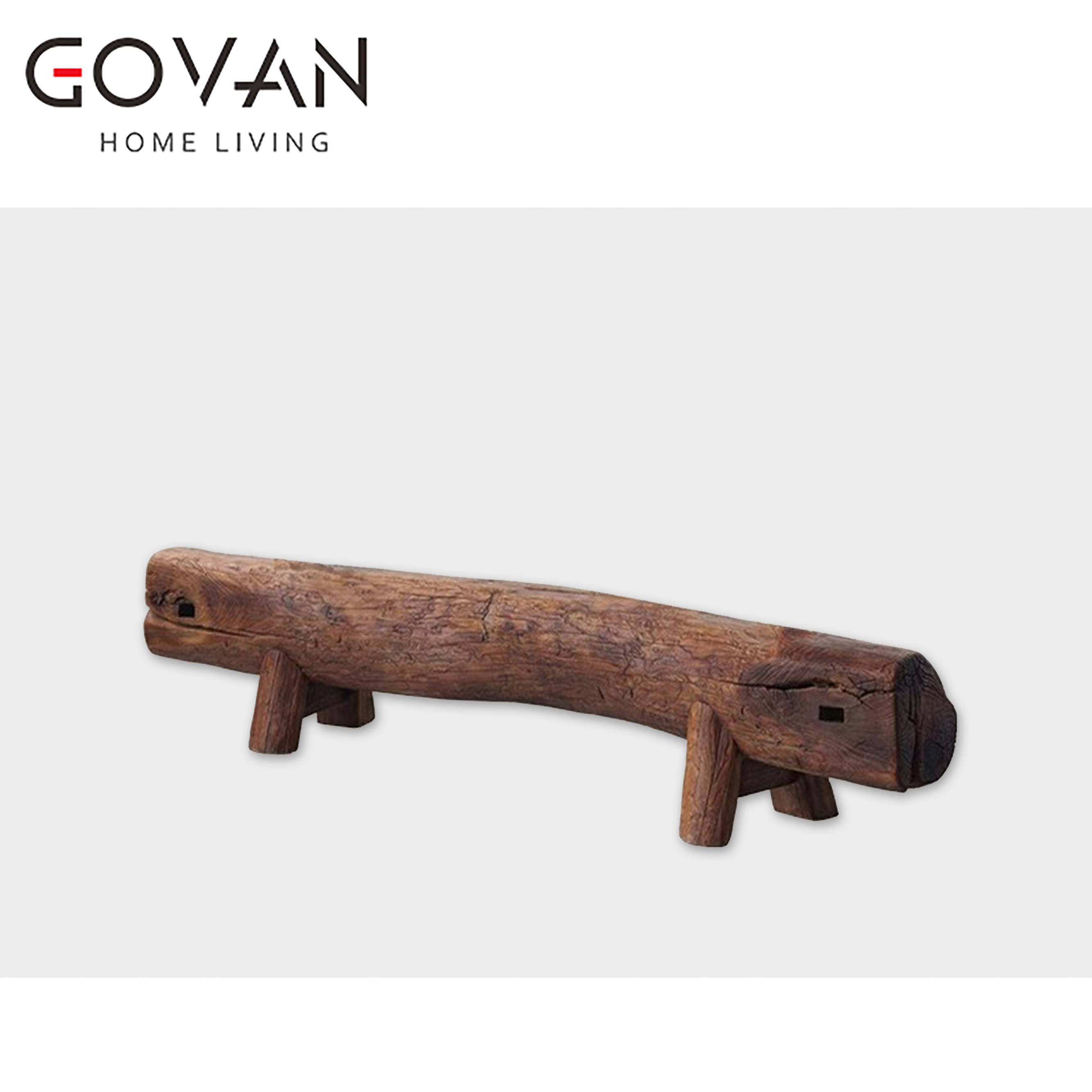 Wooden Furniture-Bench-Century Old House Beams And Wooden Benches