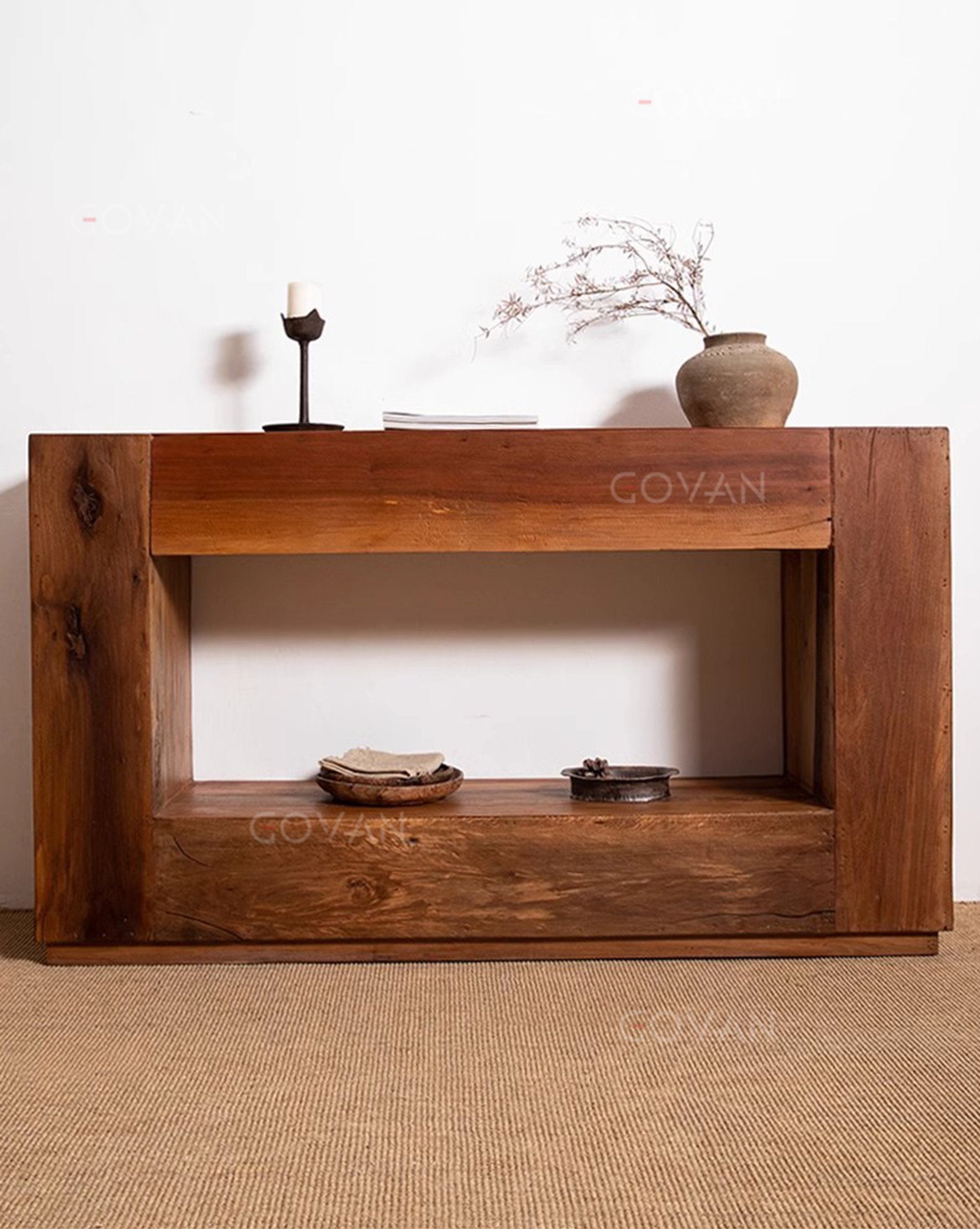Wooden Furniture-Filing Desk-Medieval Zen Doorway Cabinet