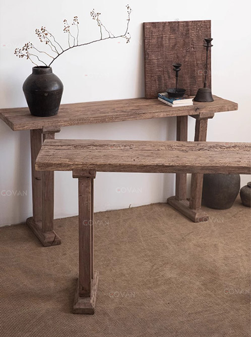 Wooden Furniture-Filing Desk-Zen Ancient Solid Wood Table