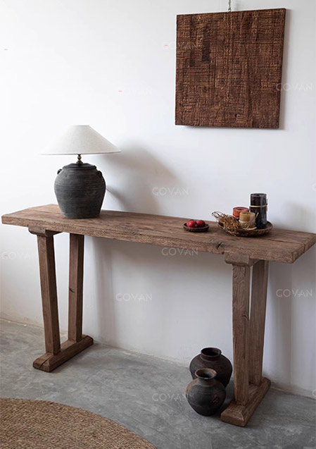 Wooden Furniture-Filing Desk-Zen Ancient Solid Wood Table