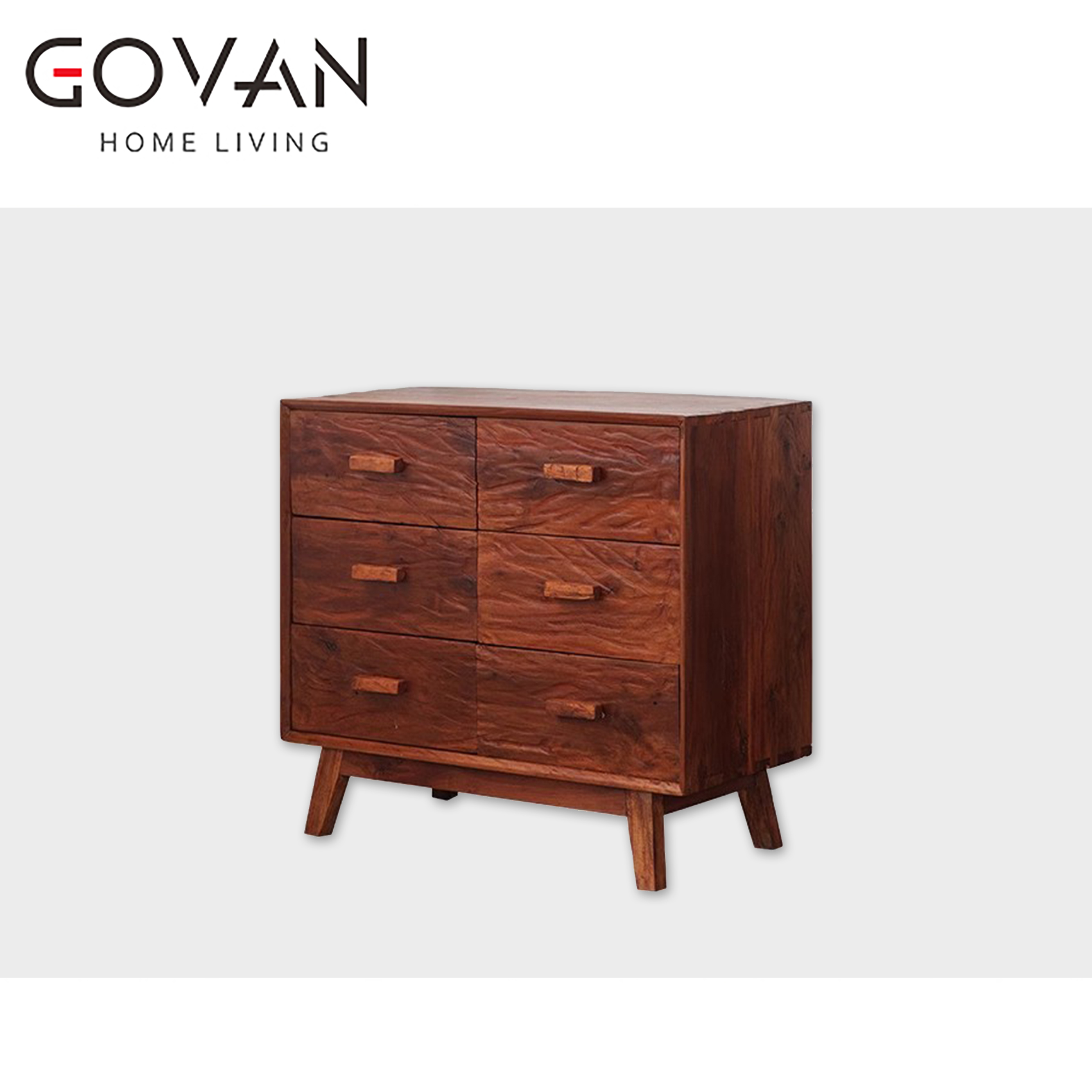Wooden Furniture-Bedside Cupboard-Solid Wood Six-Bucket Cabinet