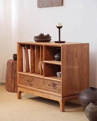 Wooden Furniture-Bedside Cupboard-Surprise Quiet Wind Solid Wood Low Cabinet