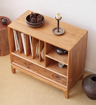 Wooden Furniture-Bedside Cupboard-Surprise Quiet Wind Solid Wood Low Cabinet