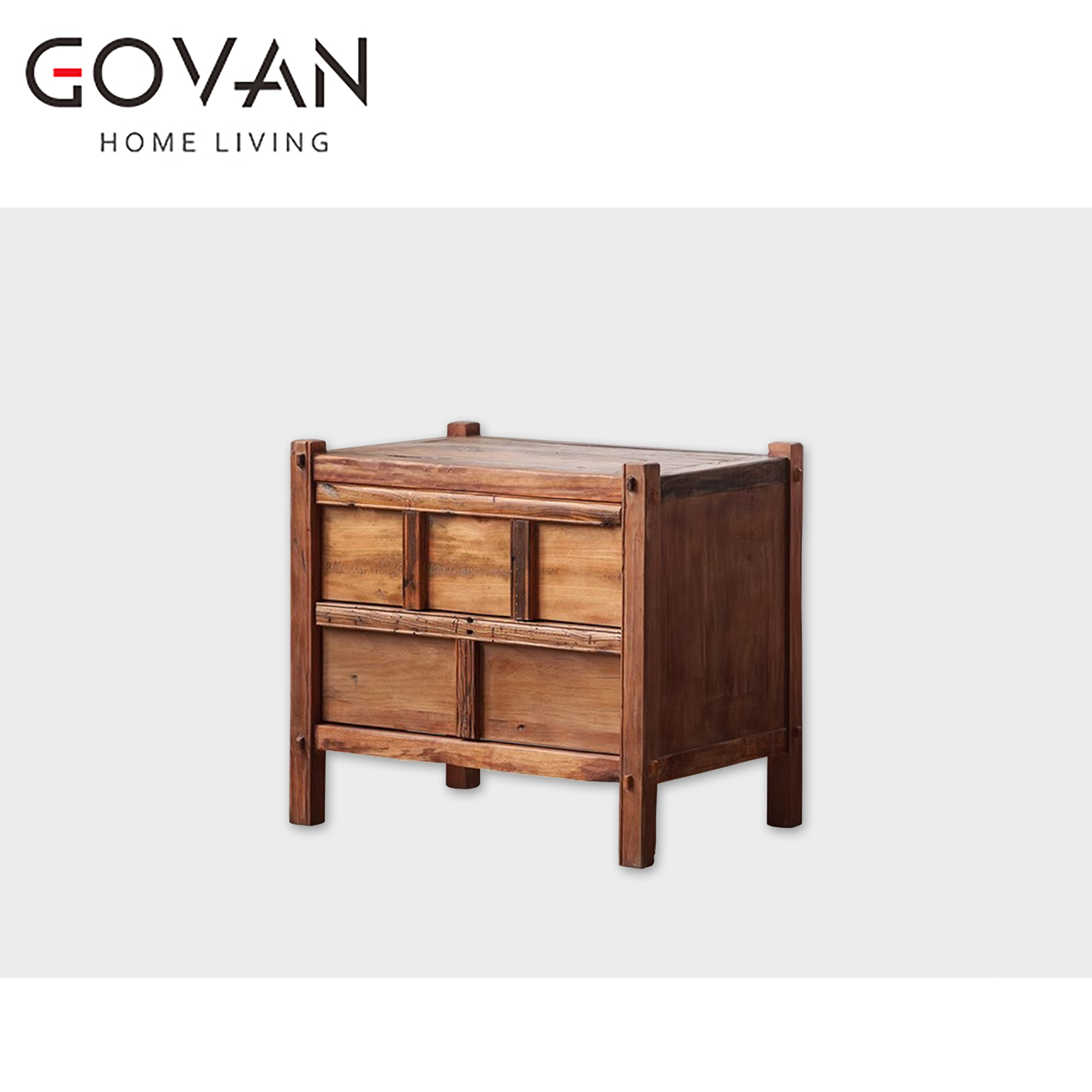 Wooden Furniture-Bedside Cupboard-Japanese Nightstand