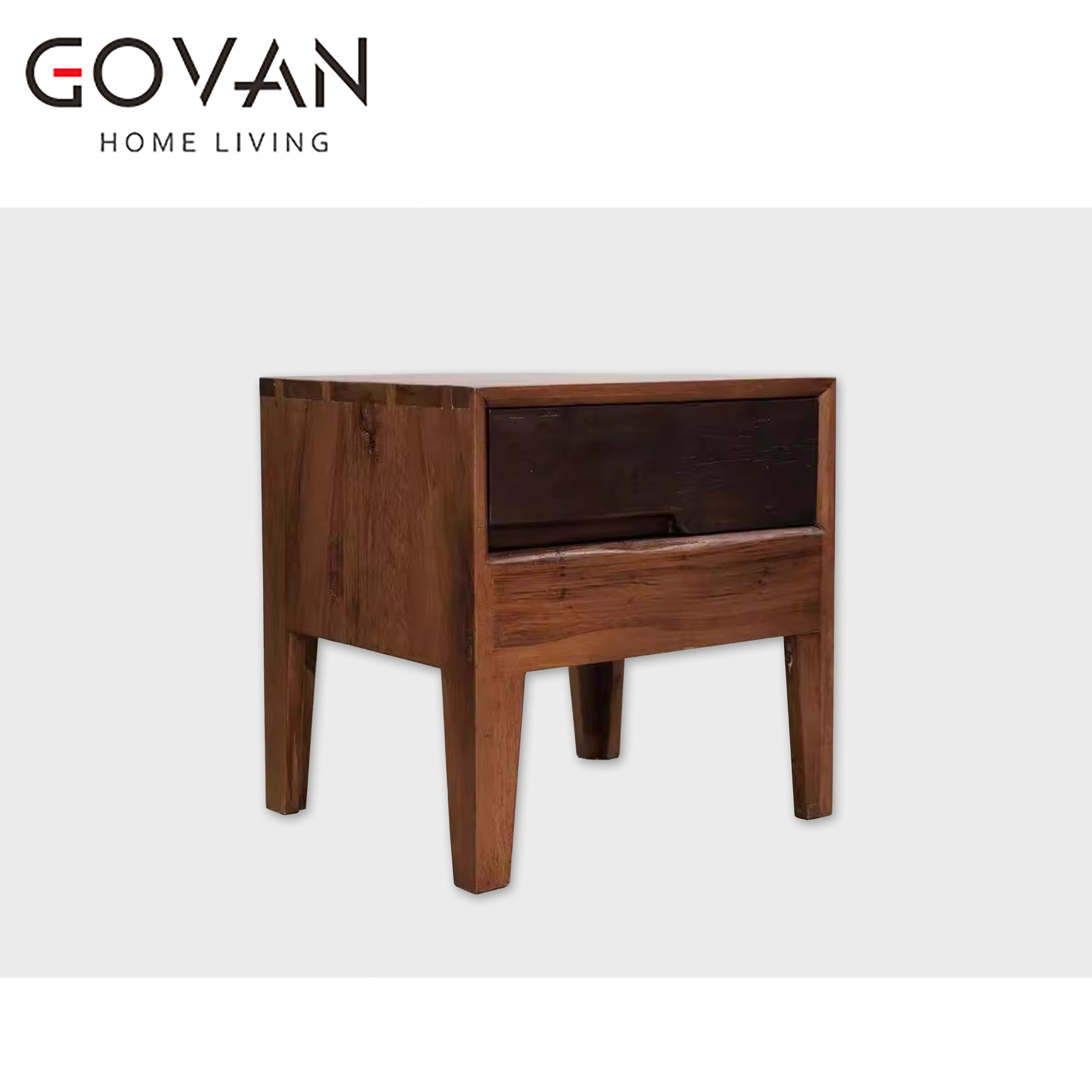 Wooden Furniture-Bedside Cupboard-Paya Ancient Wood Bedside Table