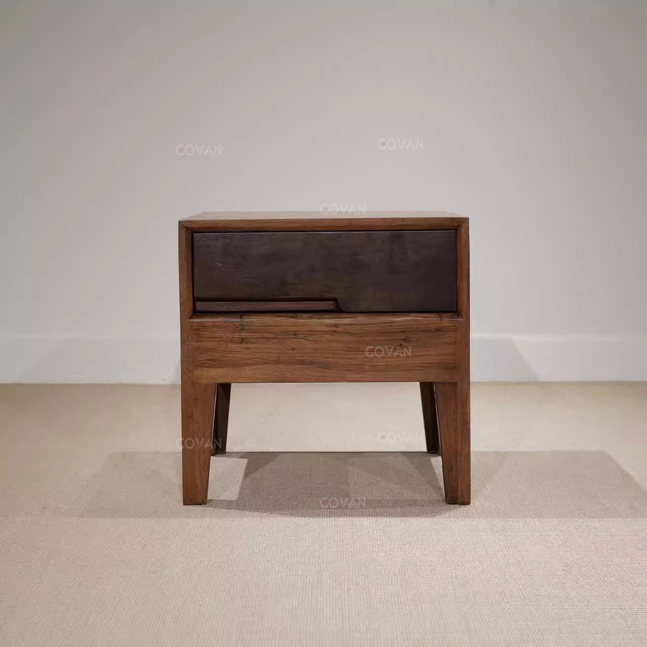 Wooden Furniture-Bedside Cupboard-Paya Ancient Wood Bedside Table