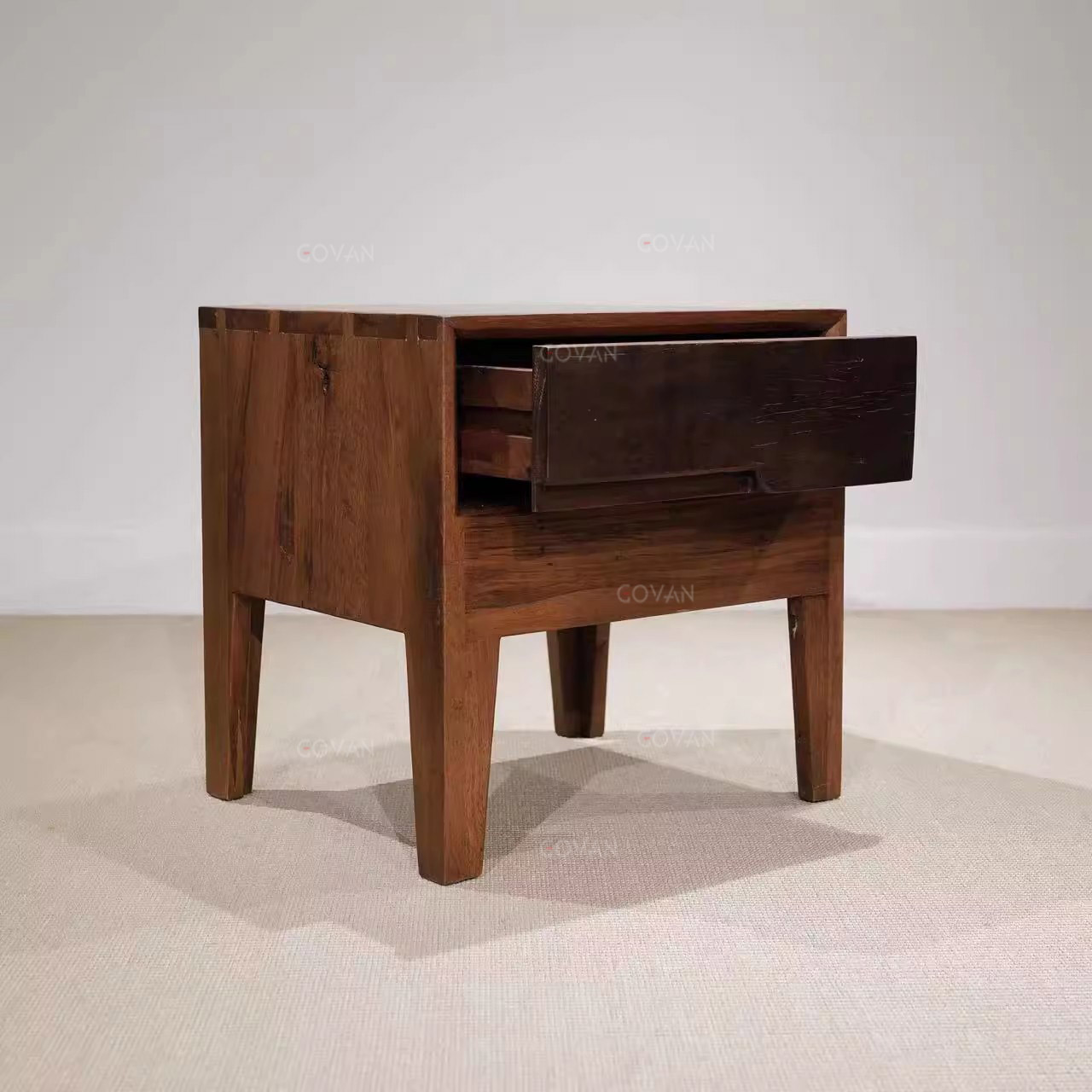 Wooden Furniture-Bedside Cupboard-Paya Ancient Wood Bedside Table