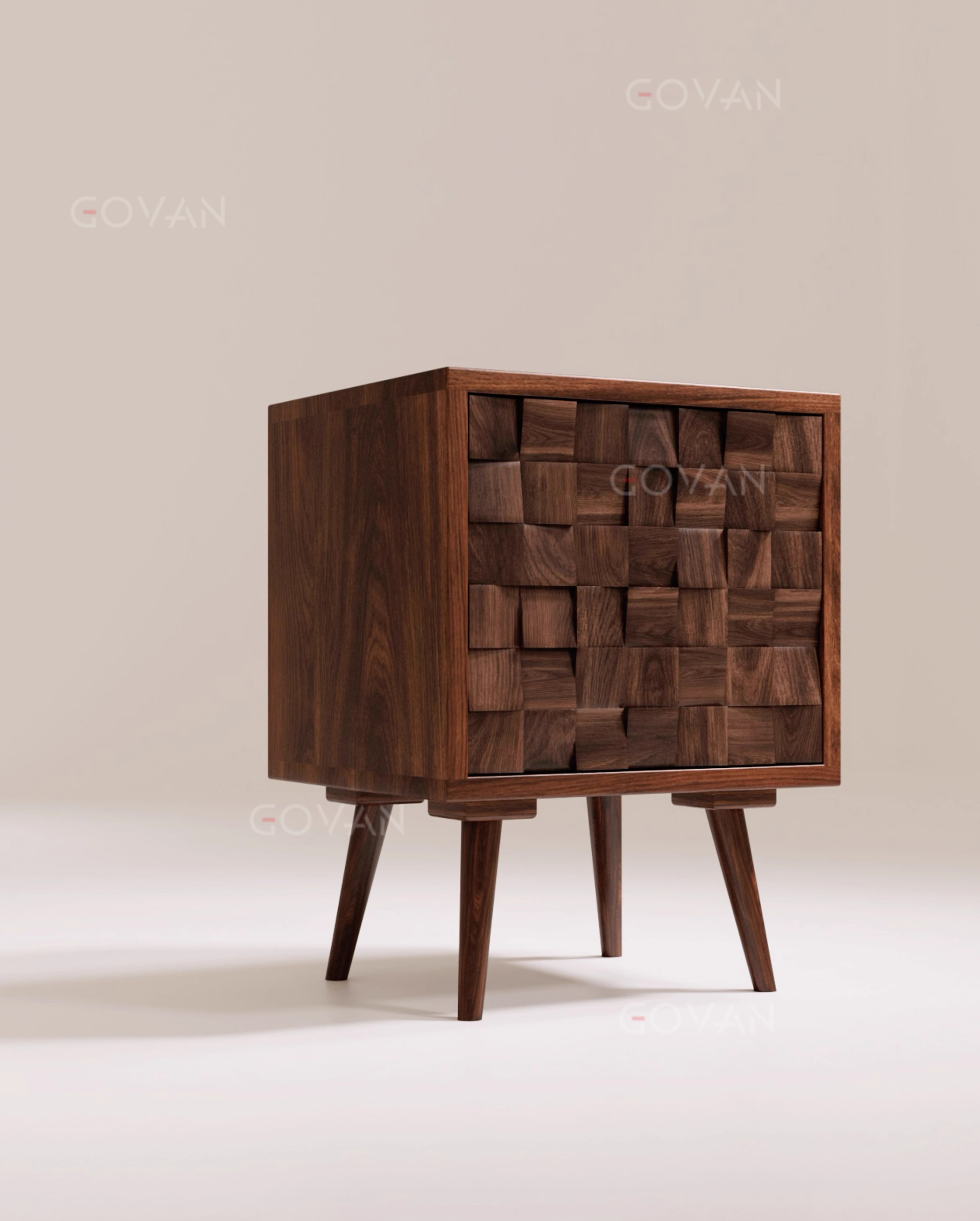 Wooden Furniture-Bedside Cupboard-Mosaic Nightstand