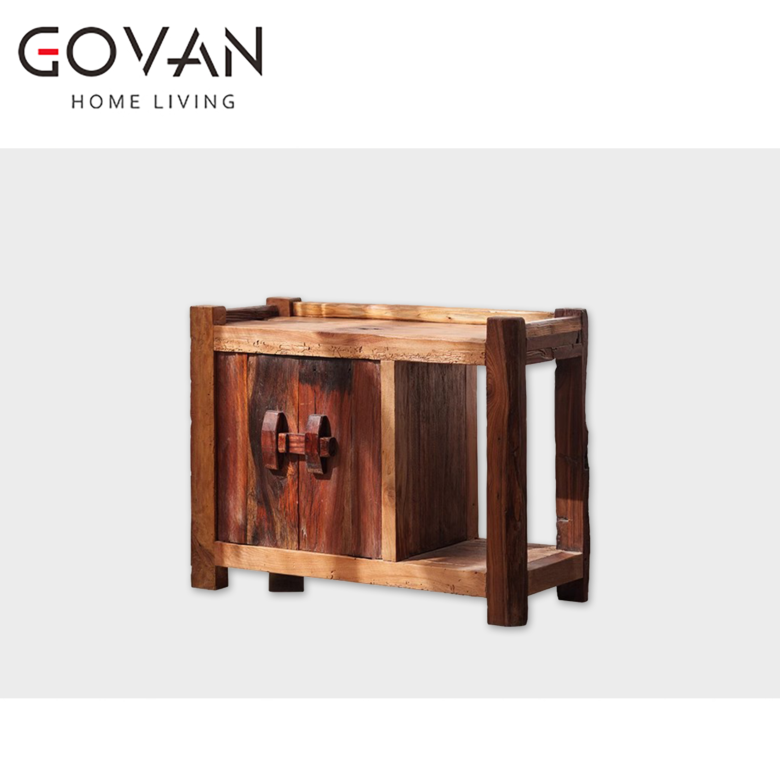 Wooden Furniture-Bedside Cupboard-Static Wood Side Cabinet