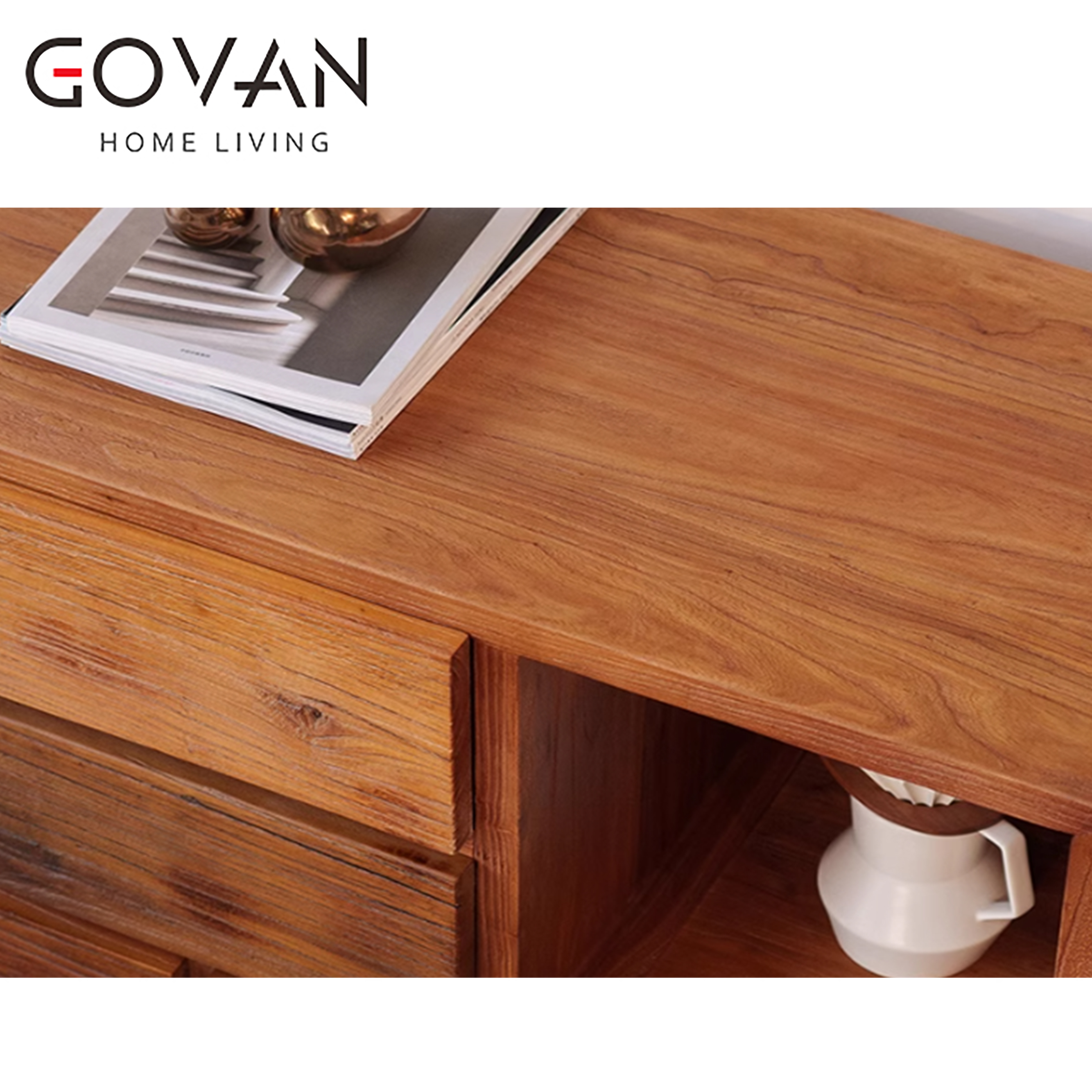 Wooden Furniture-Sideboard-Retro Zen Decorated Porch Cabinet