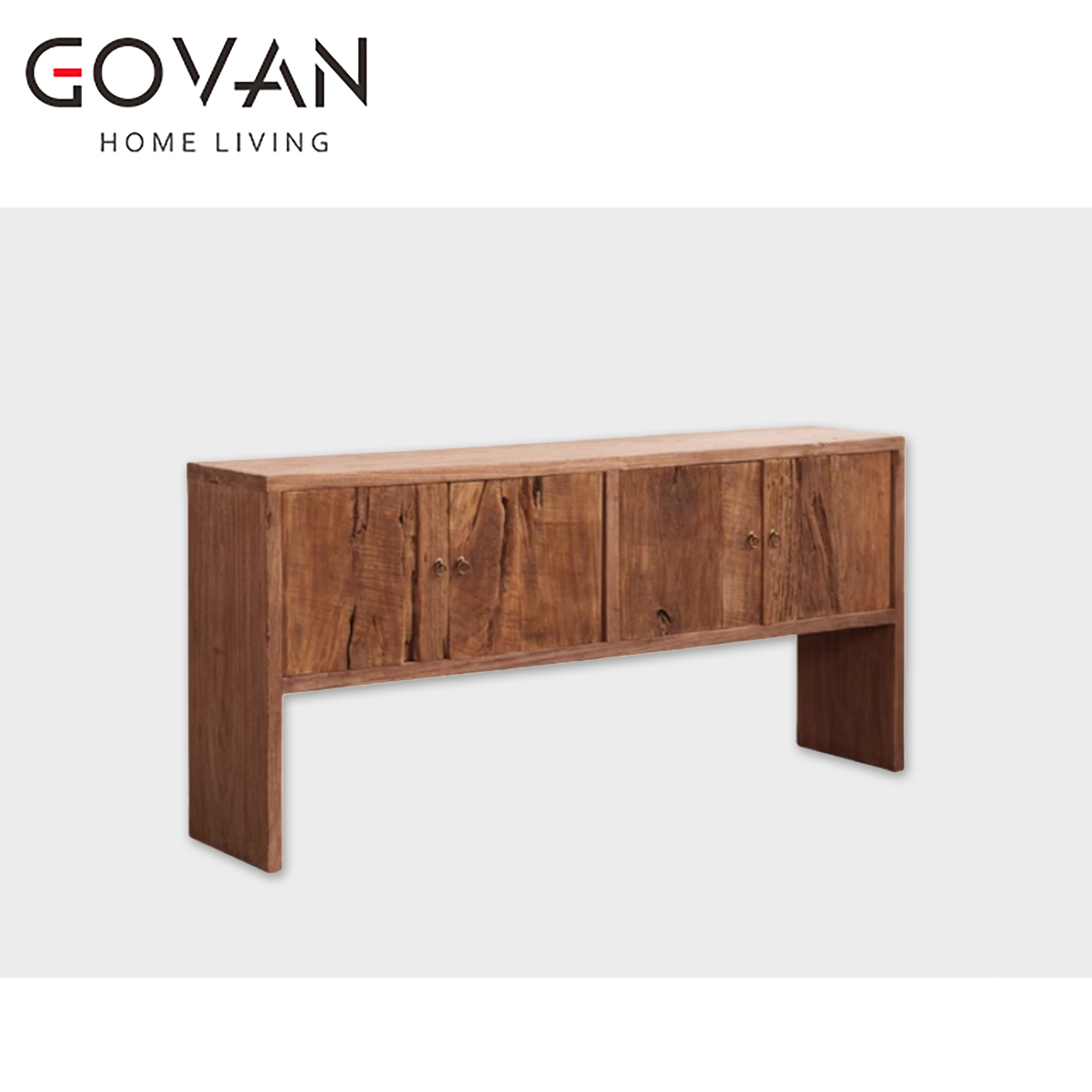 Wooden Furniture-Sideboard-Old Elm Door Panel Wall Cabinet