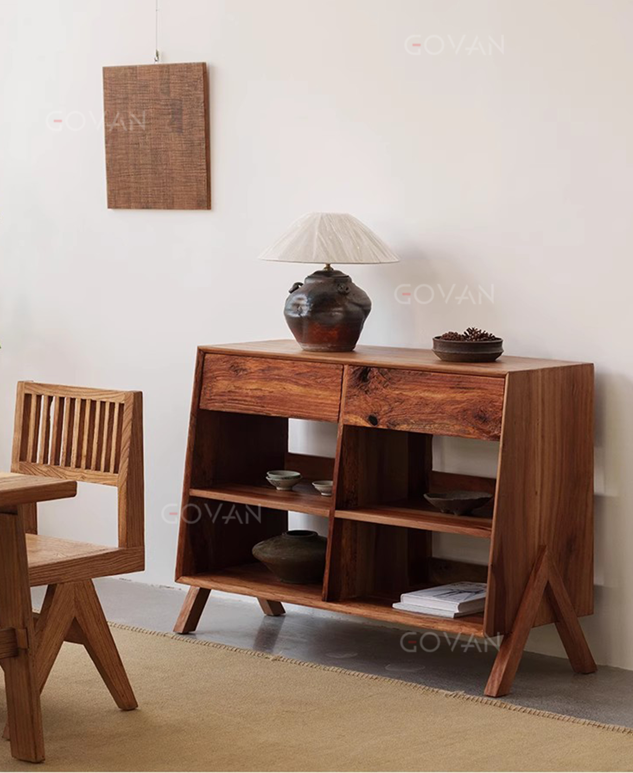Wooden Furniture-Sideboard-Antique Wooden Entrance Cabinet
