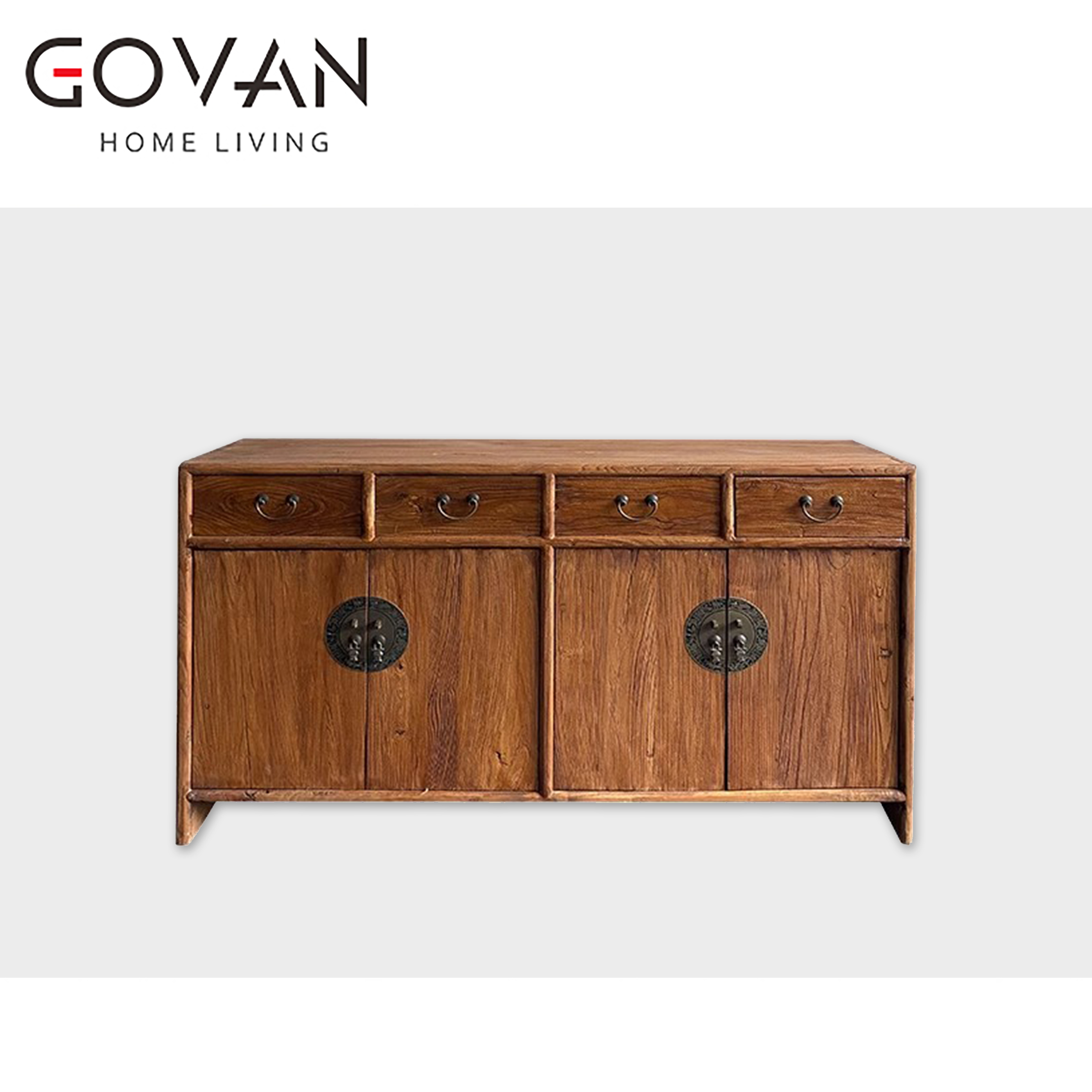 Wooden Furniture-Sideboard-Old Elm Side Cabinet 1