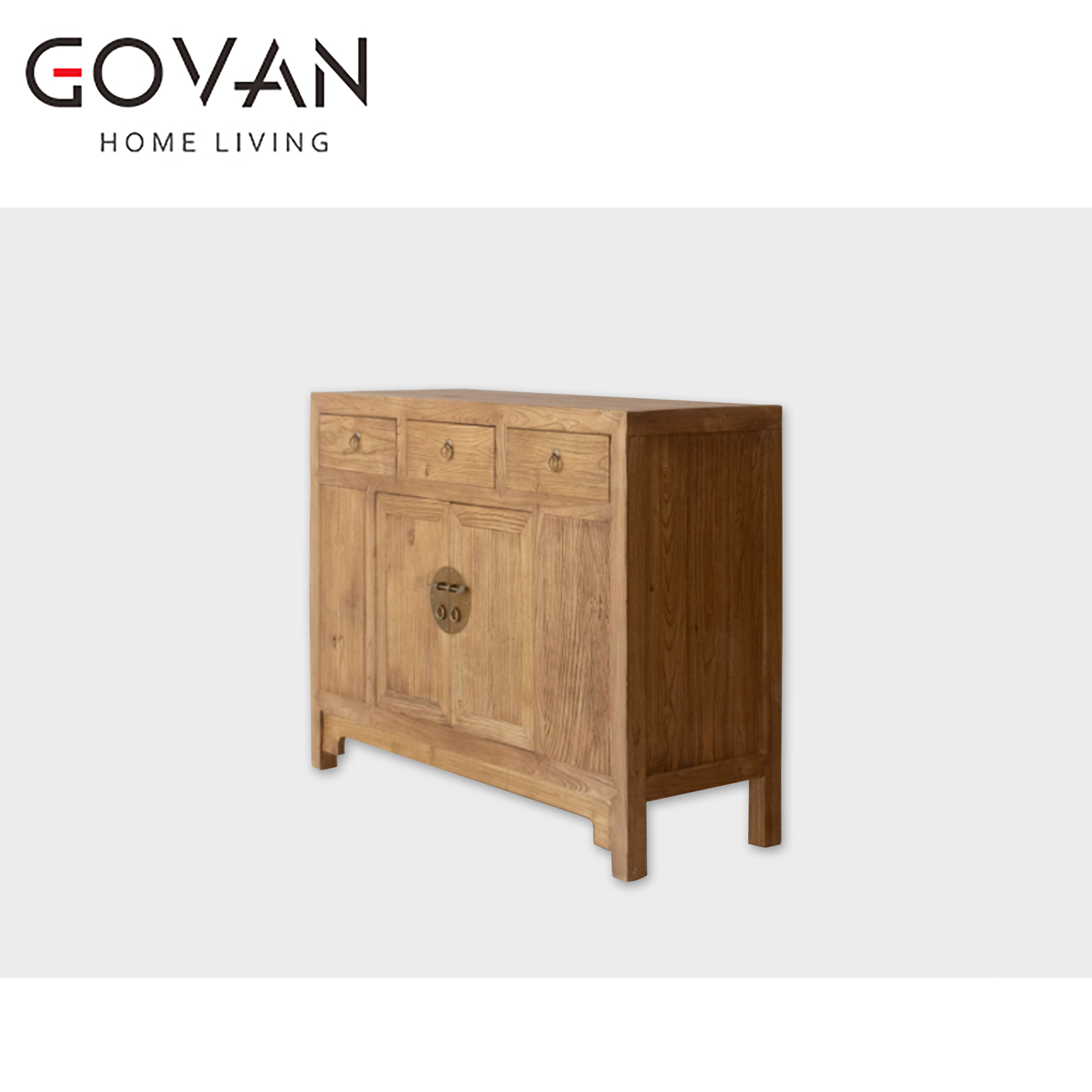 Wooden Furniture-Sideboard-Old Elm Door Cabinet