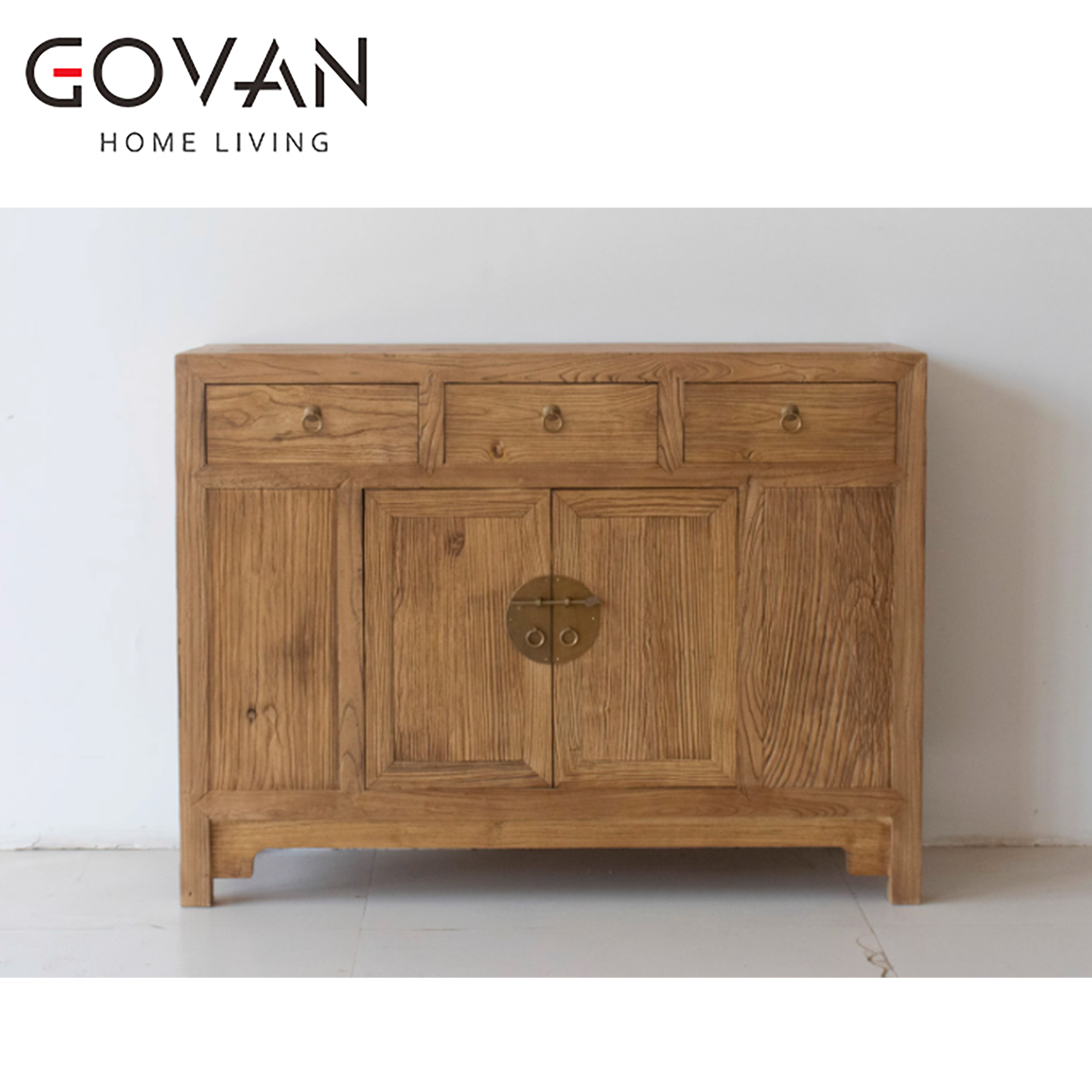 Wooden Furniture-Sideboard-Old Elm Door Cabinet