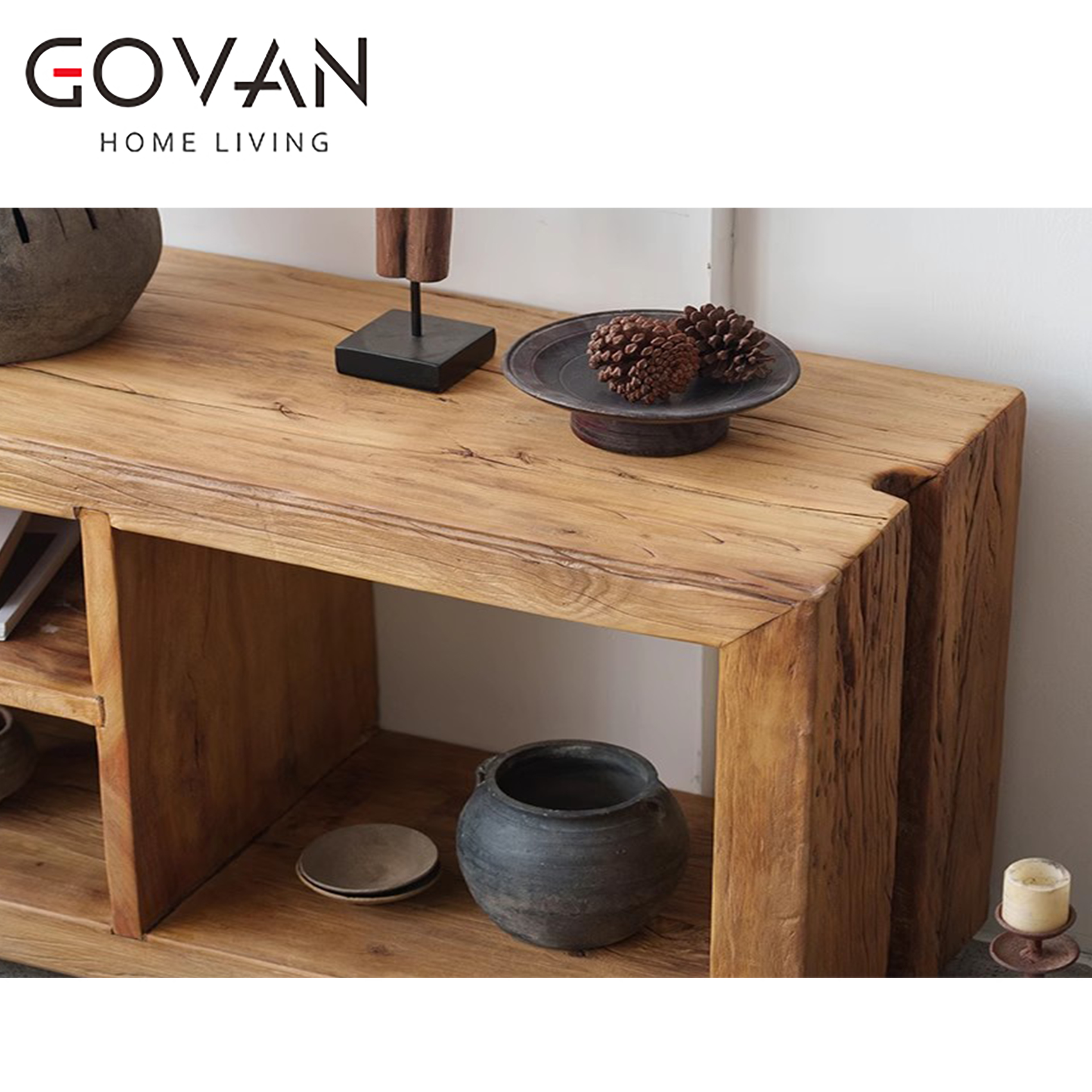 Wooden Furniture-Sideboard-Japanese Old Wooden Side Cabinet