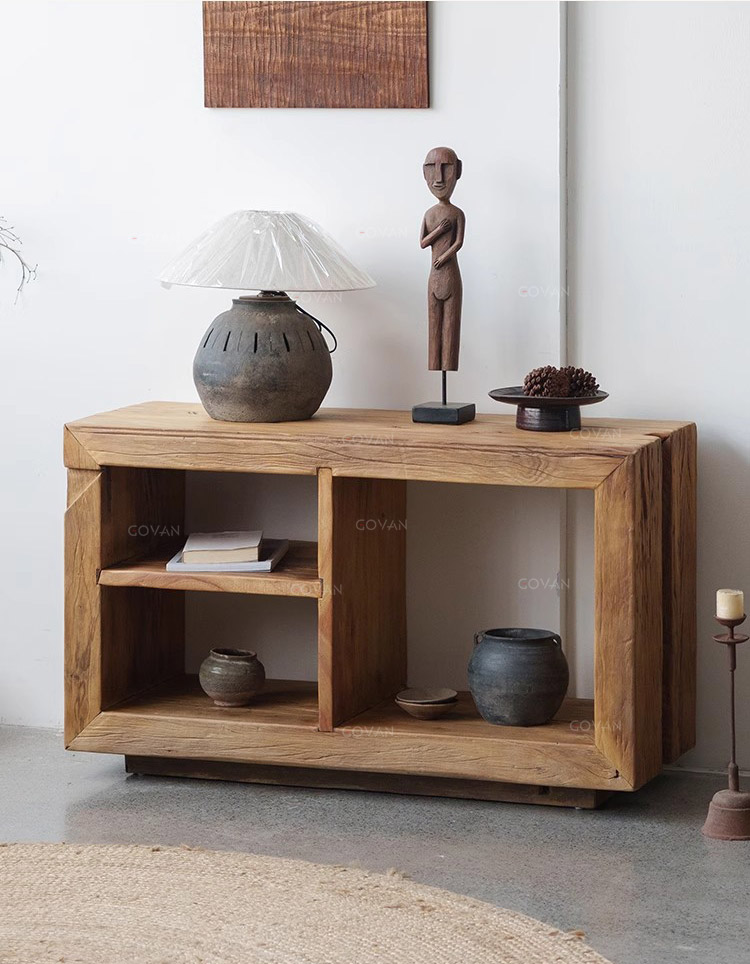 Wooden Furniture-Sideboard-Japanese Old Wooden Side Cabinet