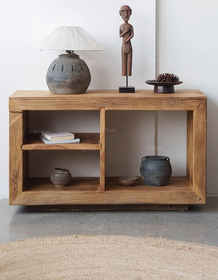 Wooden Furniture-Sideboard-Japanese Old Wooden Side Cabinet
