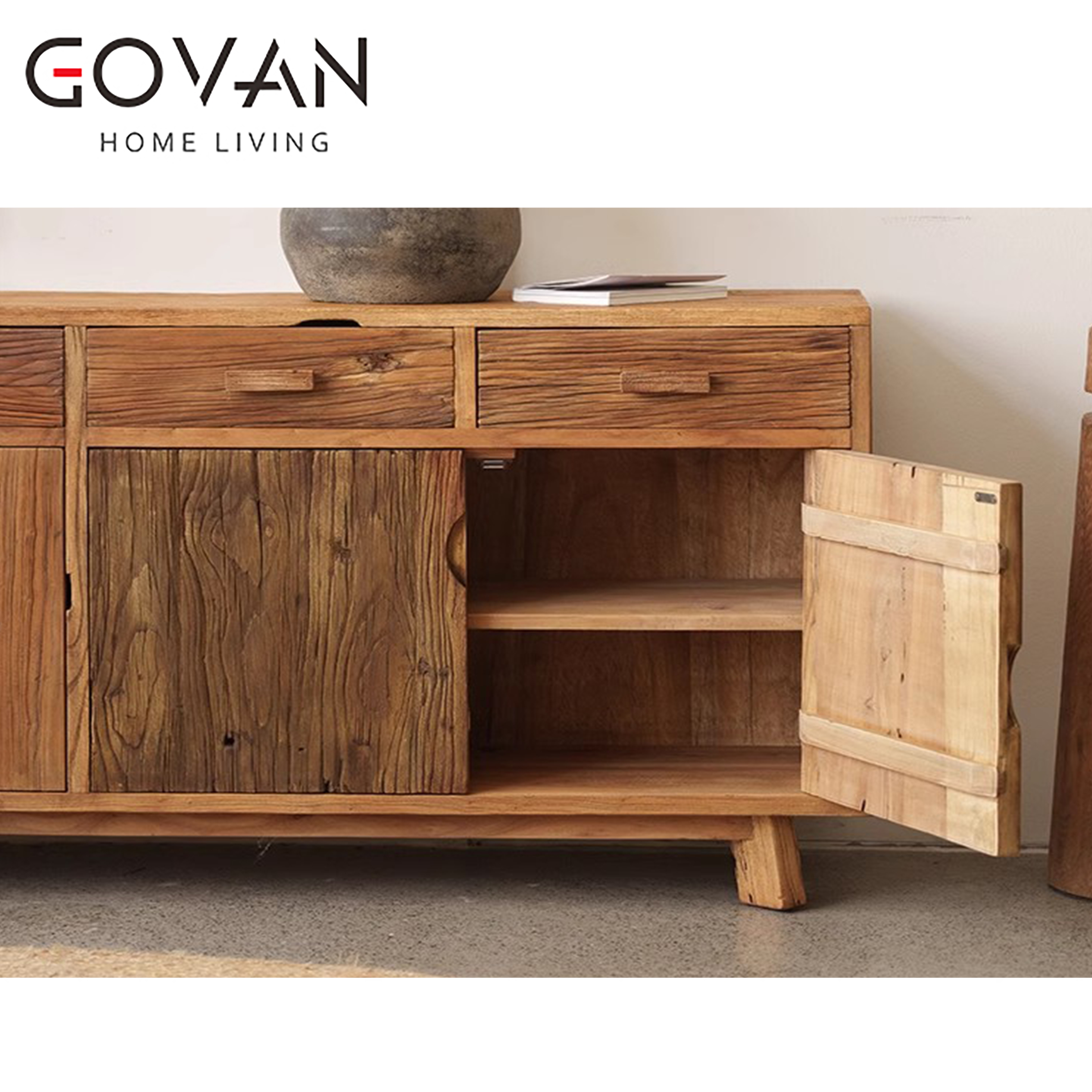 Wooden Furniture-Sideboard-Entrance Cabinets With Vintage Decor