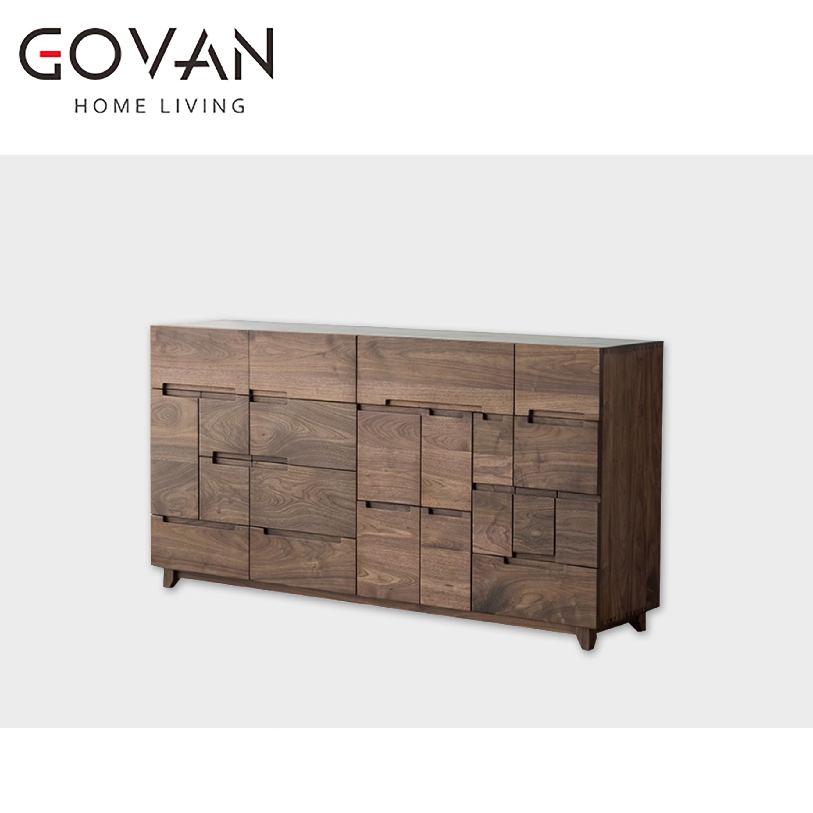 Wooden Furniture-Sideboard-Black Walnut Multi-Fight Cabinet