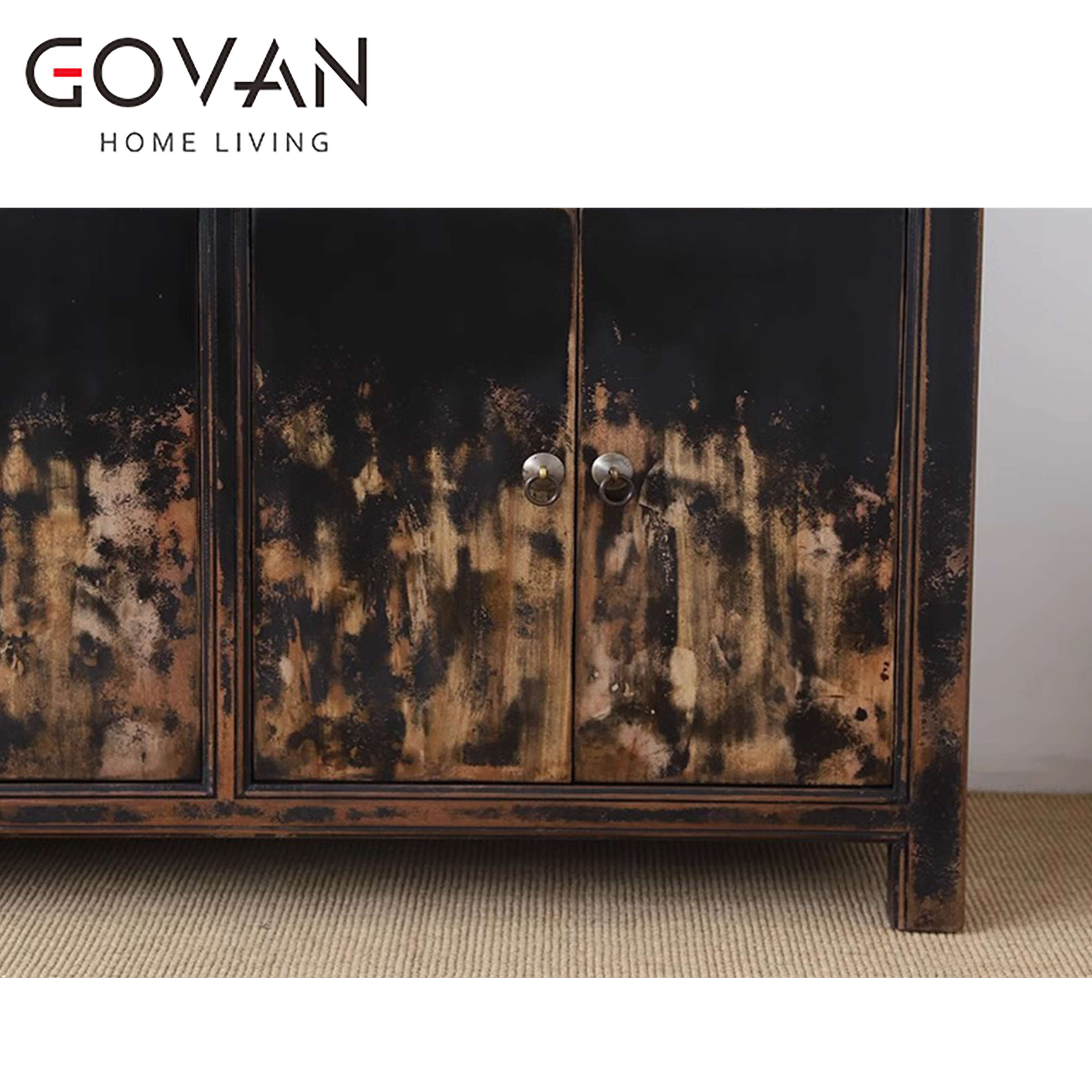 Wooden Furniture-Sideboard-Ancient Style Classic Side Cabinet