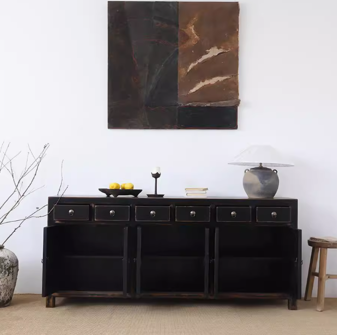 Wooden Furniture-Sideboard-Ancient Style Classic Side Cabinet