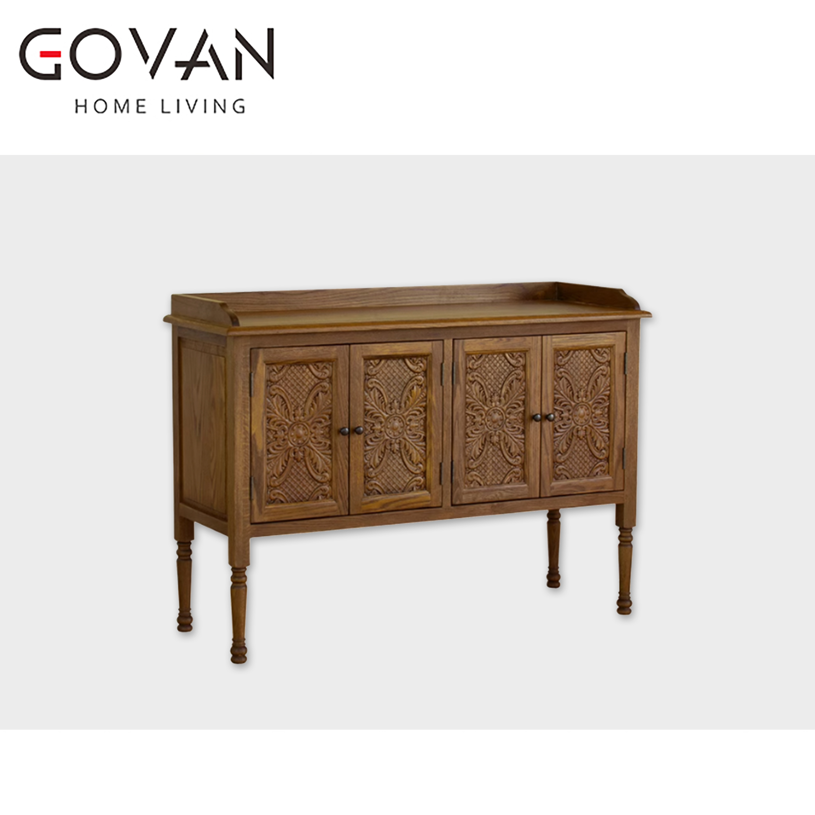 Wooden Furniture-Sideboard-American Country Solid Wood Side Cabinet