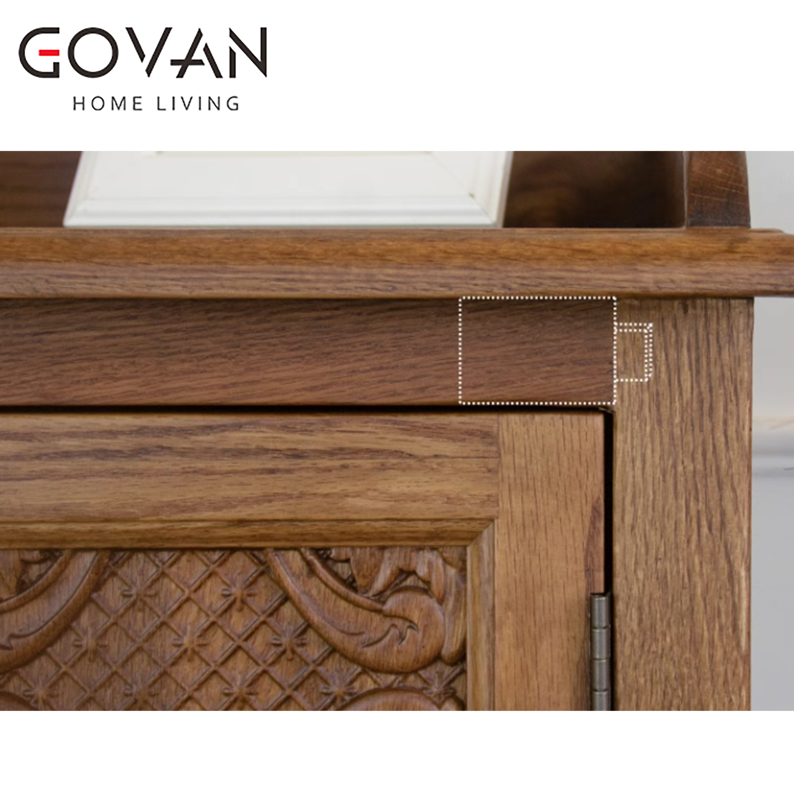 Wooden Furniture-Sideboard-American Country Solid Wood Side Cabinet