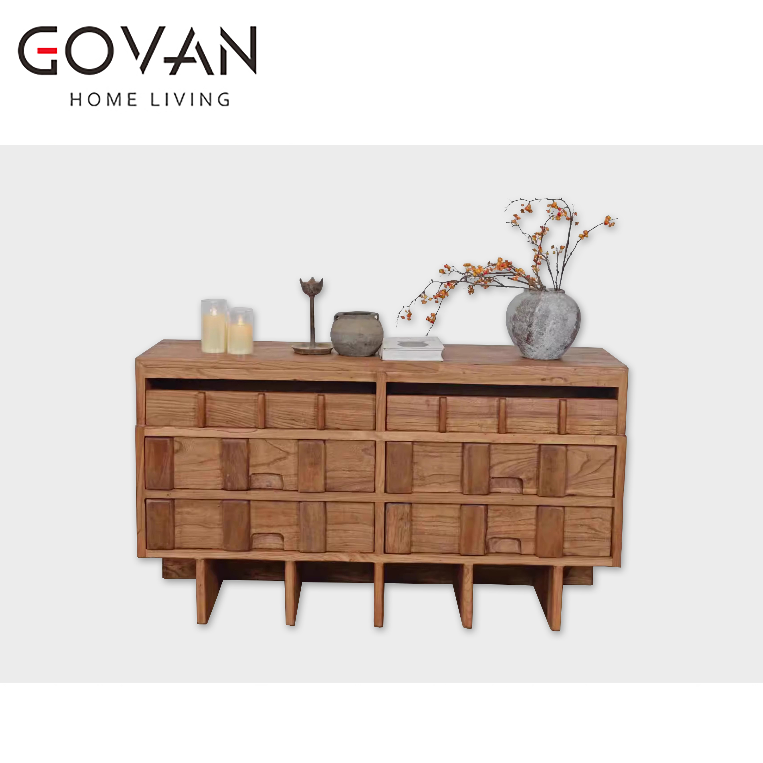 Wooden Furniture-Sideboard-Surprise Quiet Wind Solid Wood Bucket Cabinet