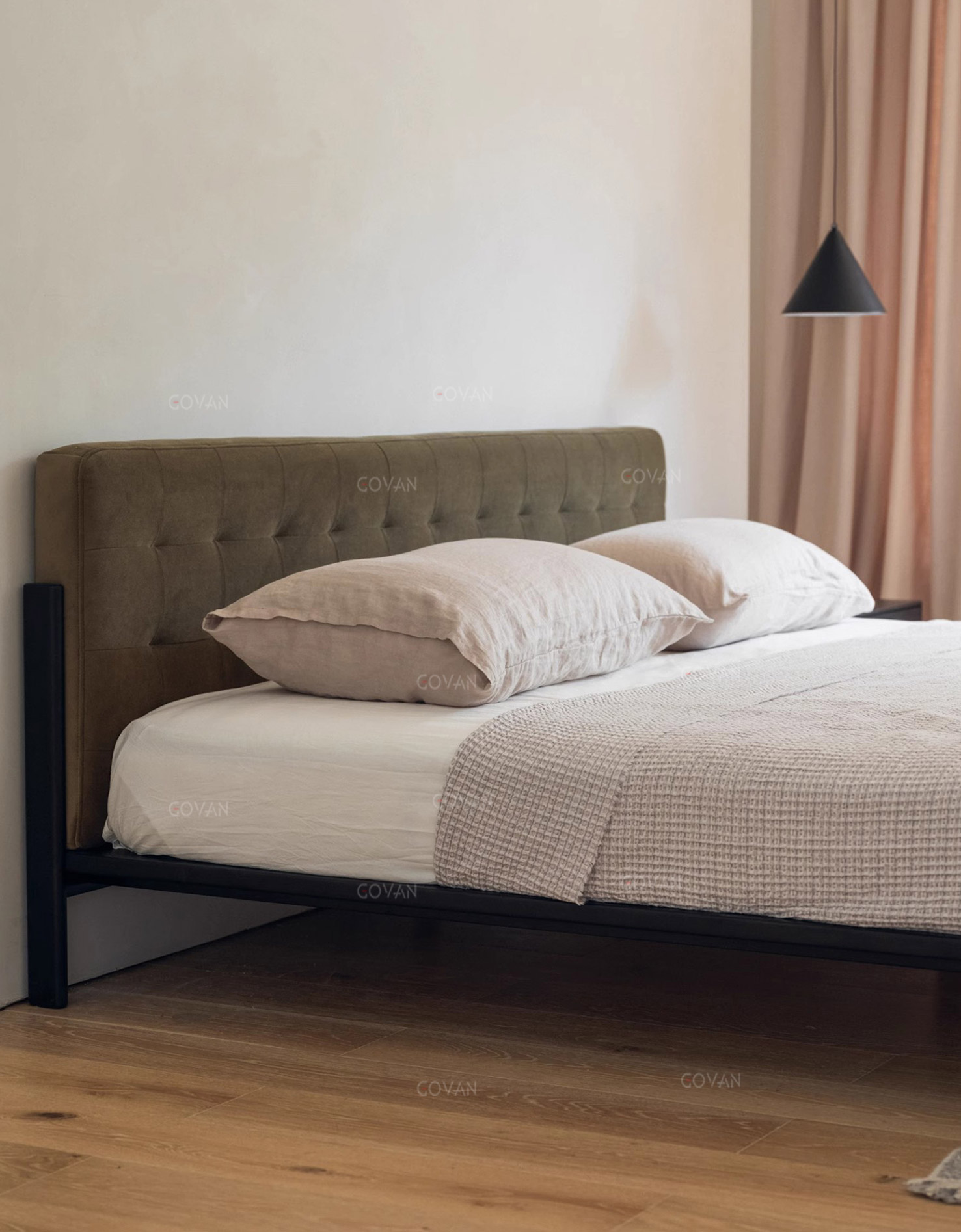 Wooden Furniture-Bed-Nordic Modern Soft Bed