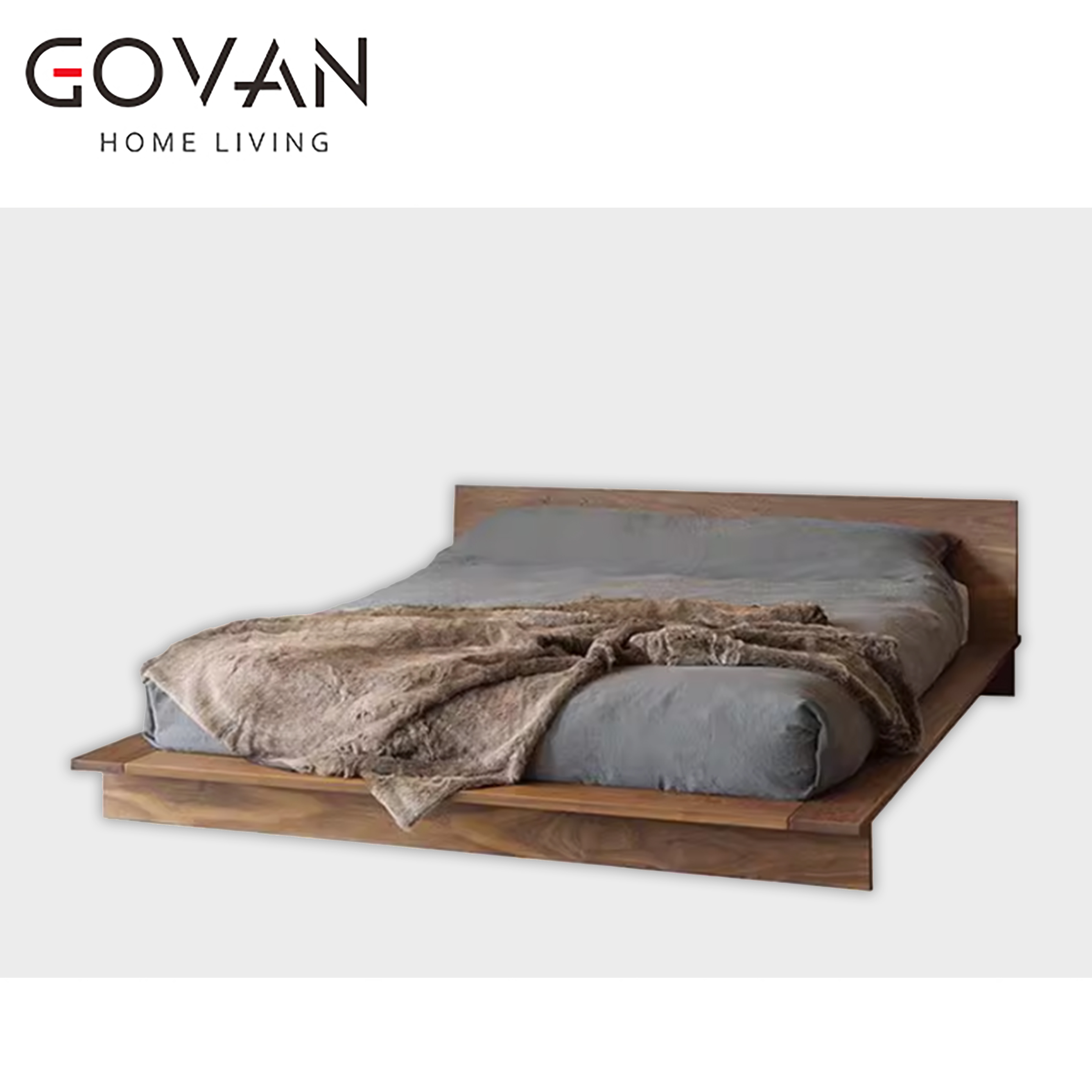 Wooden Furniture-Bed-Nordic Modern Tatami Bed