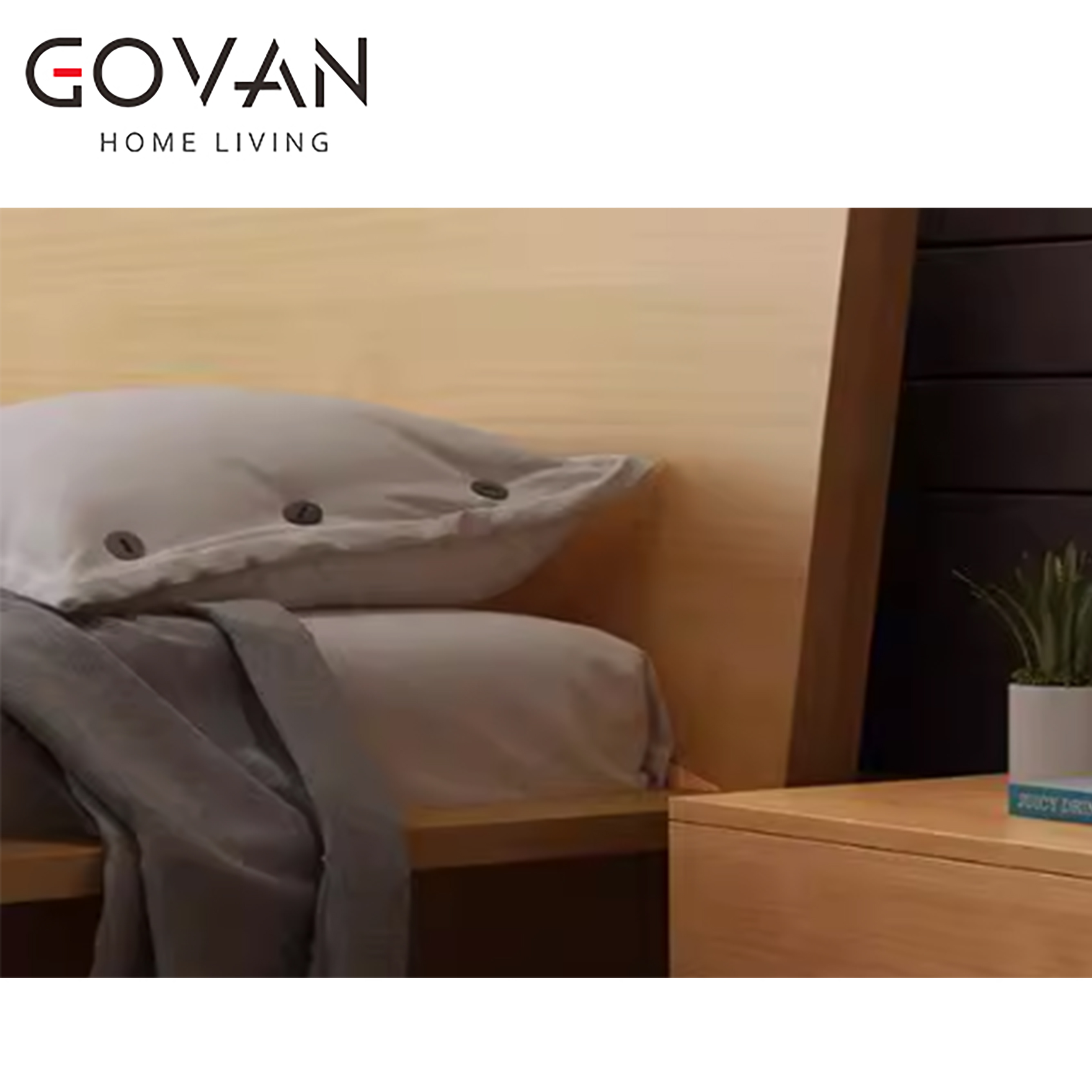 Wooden Furniture-Bed-Nordic Modern Tatami Bed