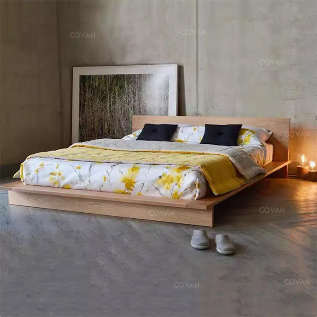 Wooden Furniture-Bed-Nordic Modern Tatami Bed