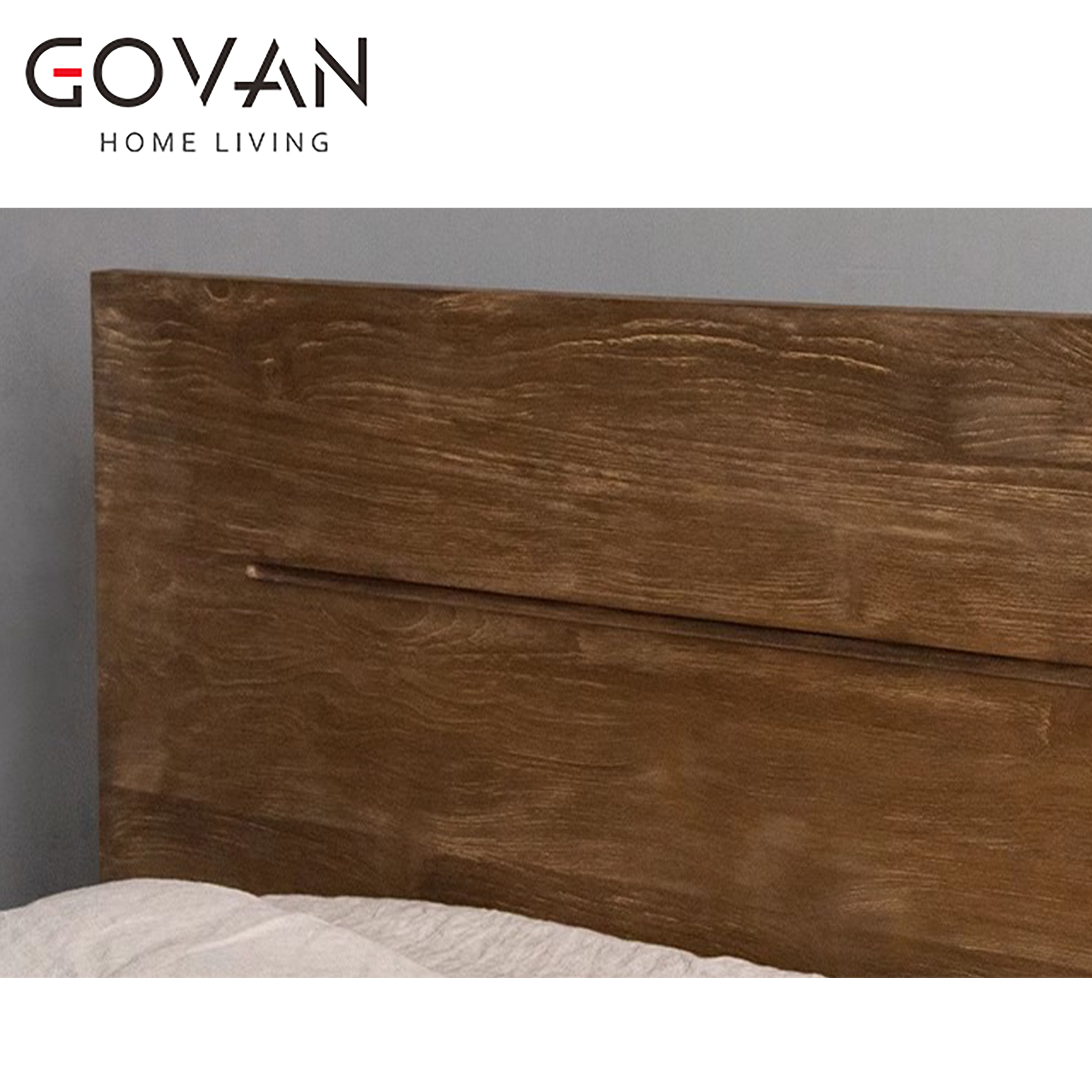 Wooden Furniture-Bed-Nordic Vintage Solid Wood Bed