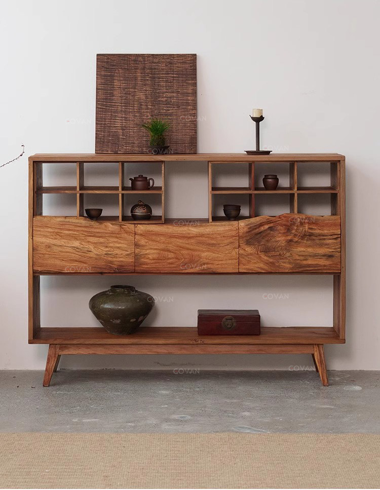 Wooden Furniture-Sideboard-Surprise Silent Wind Old Wooden Side Cabinet