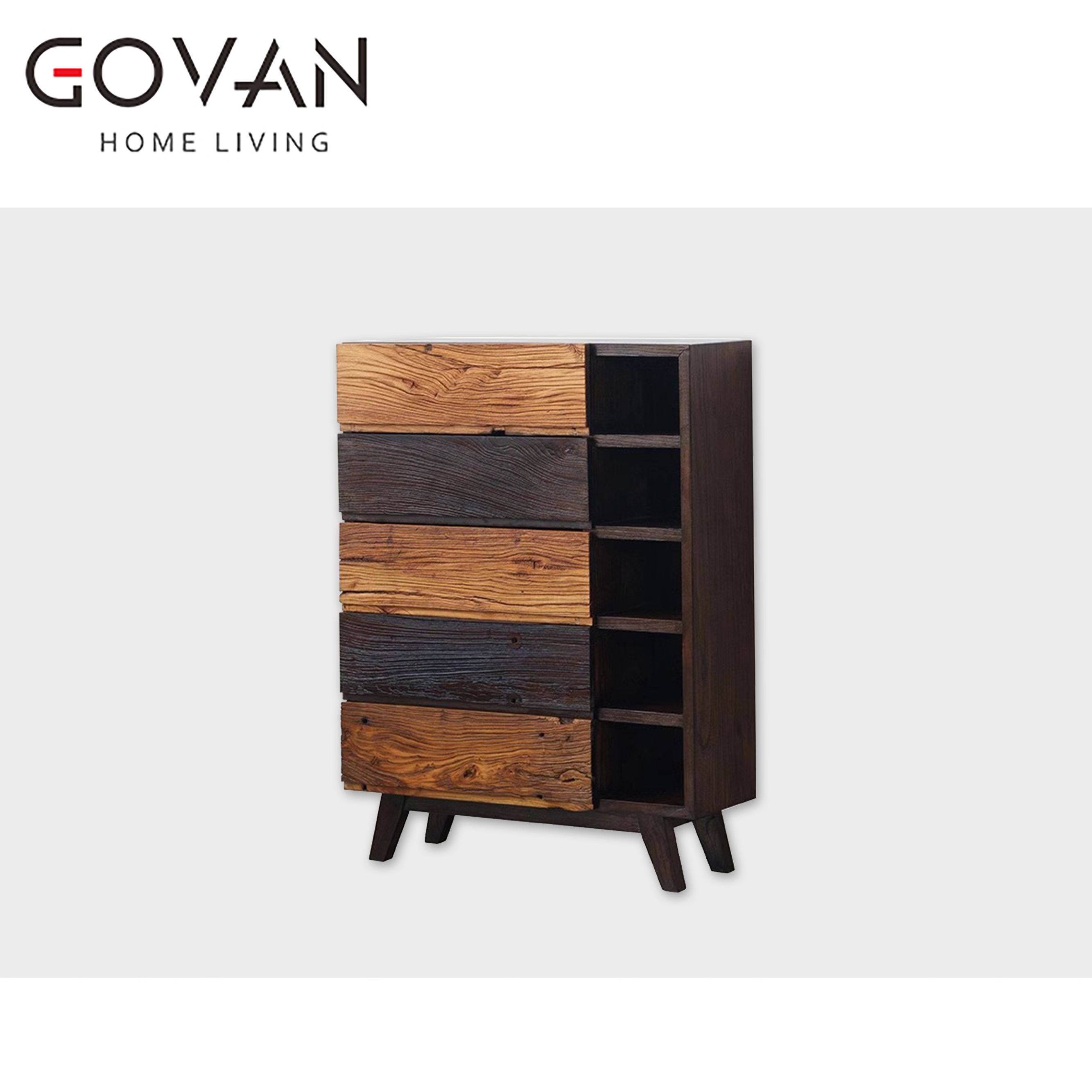 Wooden Furniture-Sideboard-Solid Wood Five-Drawer Cabinet