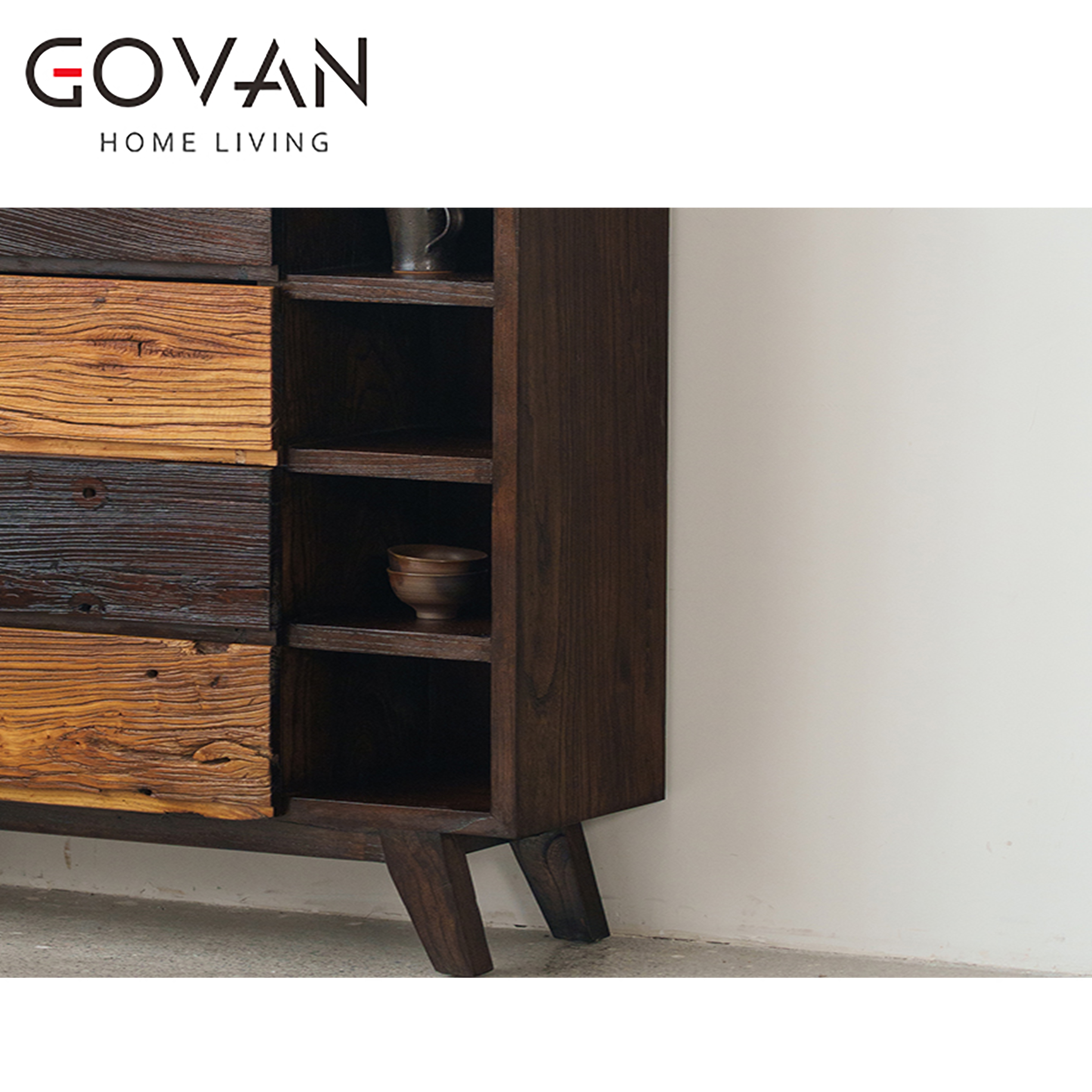 Wooden Furniture-Sideboard-Solid Wood Five-Drawer Cabinet