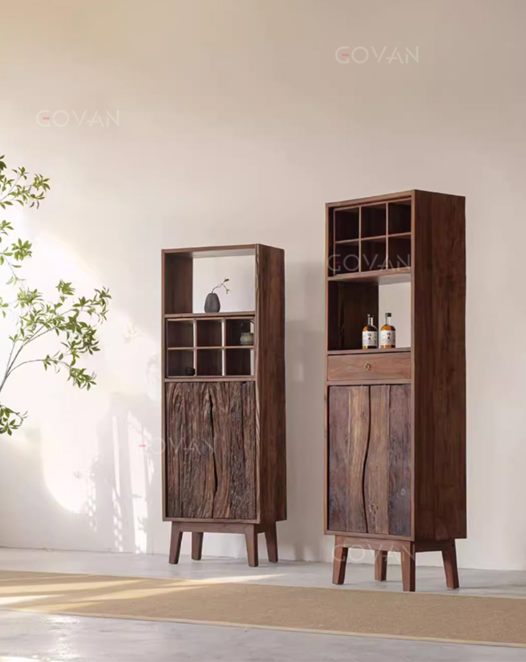 Wooden Furniture-Sideboard-Surprise Silent Wind Solid Wood Cabinet
