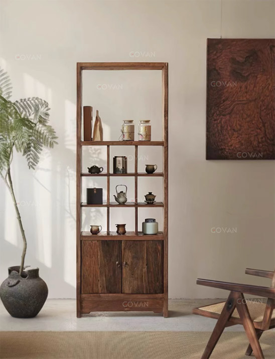 Wooden Furniture-Sideboard-Chinese Museum Shelf