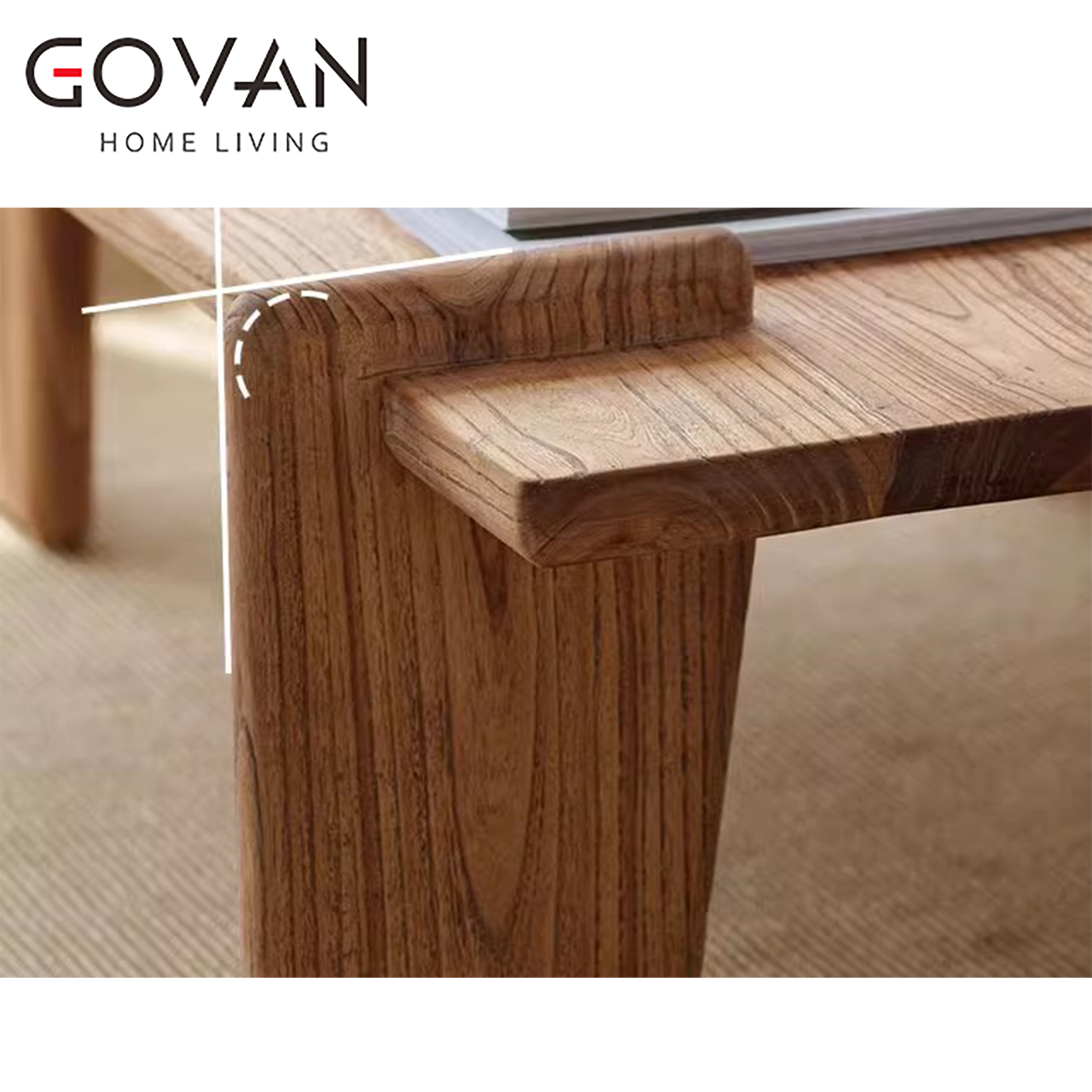 Wooden Furniture-Coffee Table-New Chinese Solid Wood Coffee Table