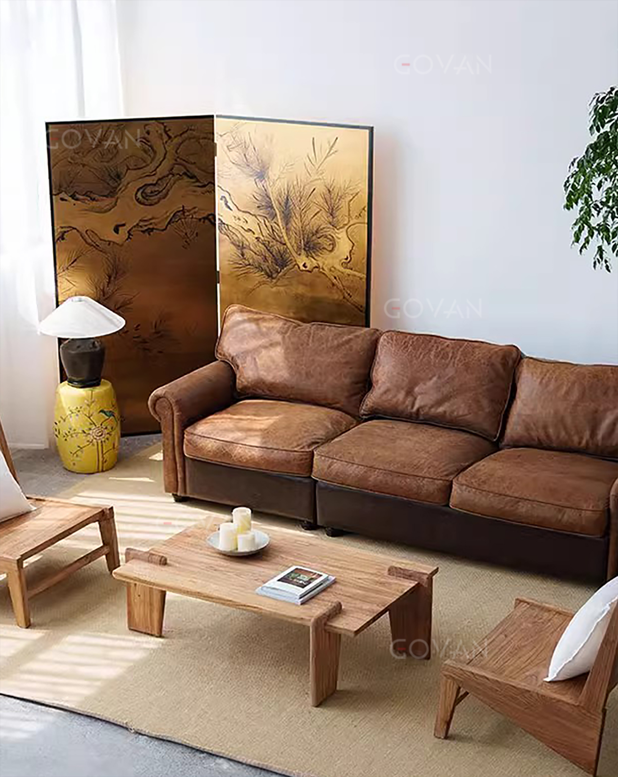 Wooden Furniture-Coffee Table-New Chinese Solid Wood Coffee Table