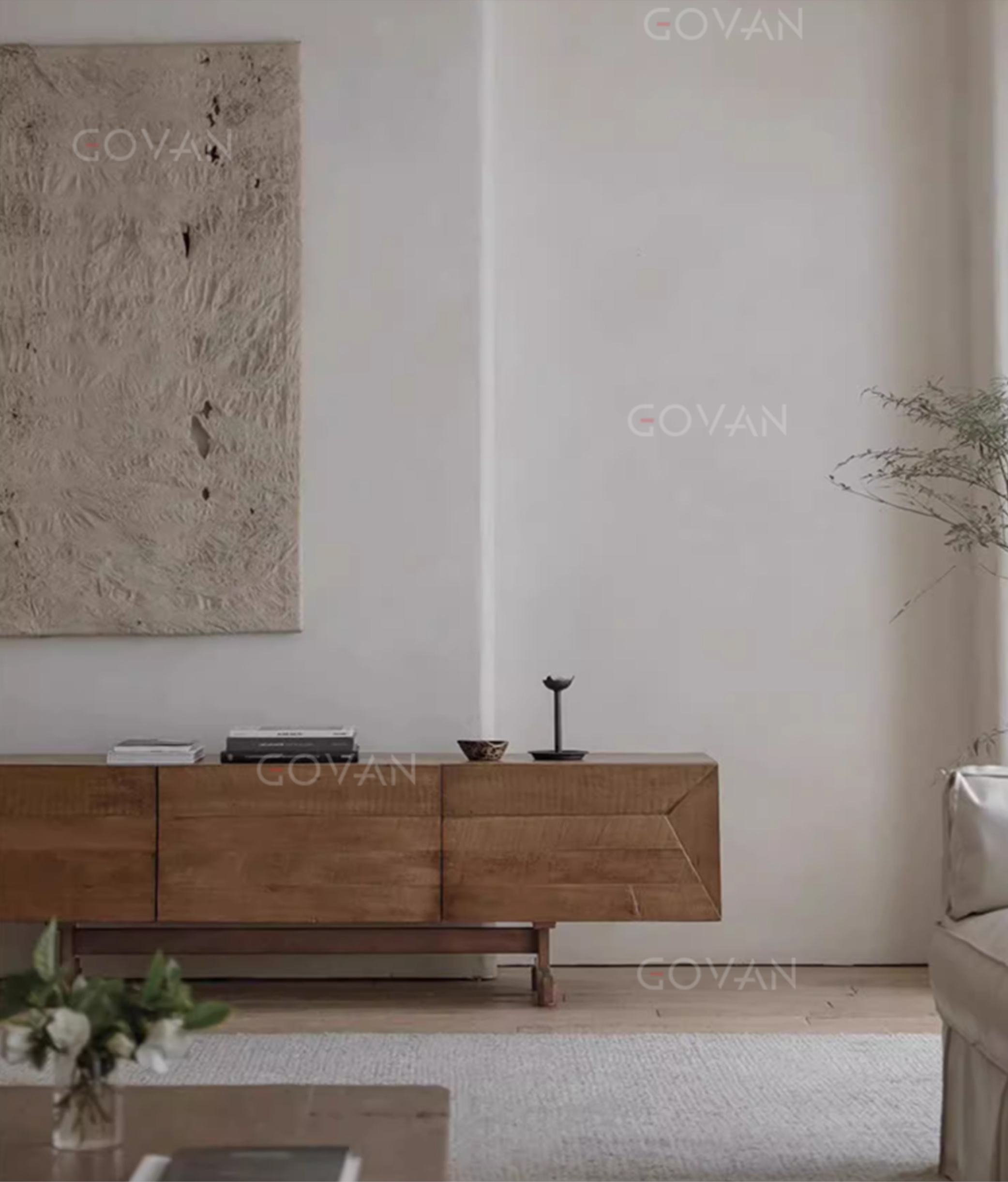 Wooden Furniture-TV Cabinet-Surprise Silent Wind TV Cabinet