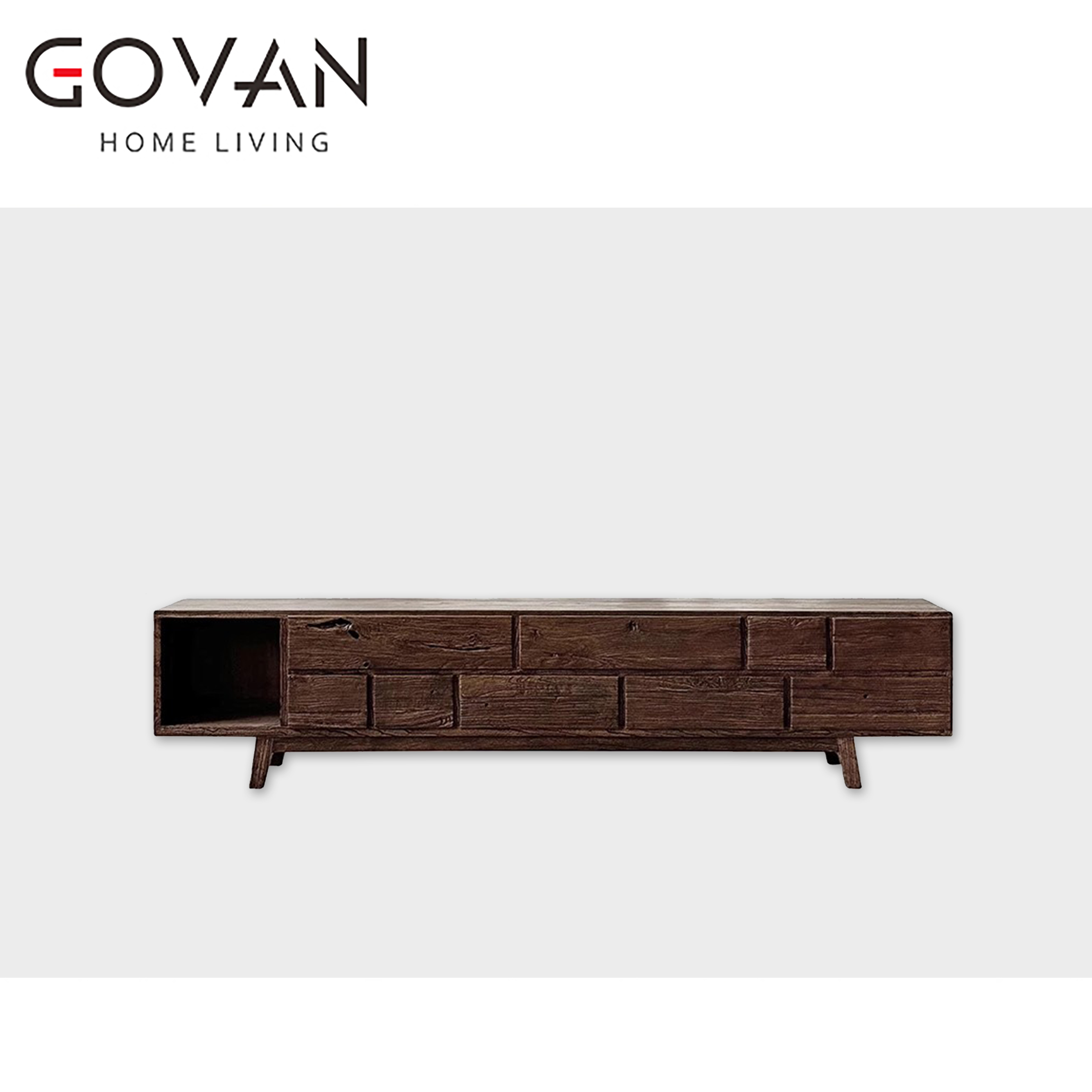 Wooden Furniture-TV Cabinet-Old elm TV cabinet
