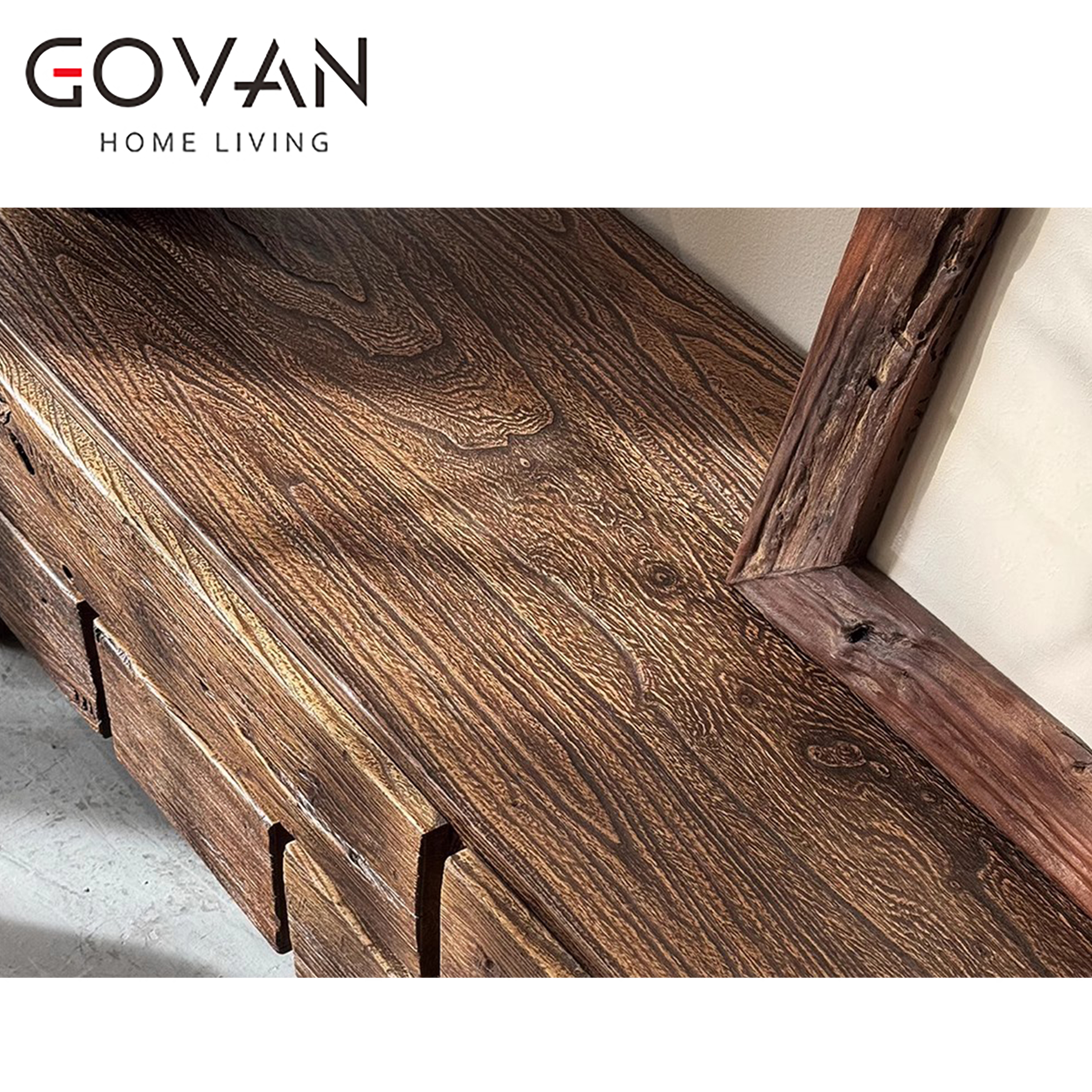Wooden Furniture-TV Cabinet-Old elm TV cabinet