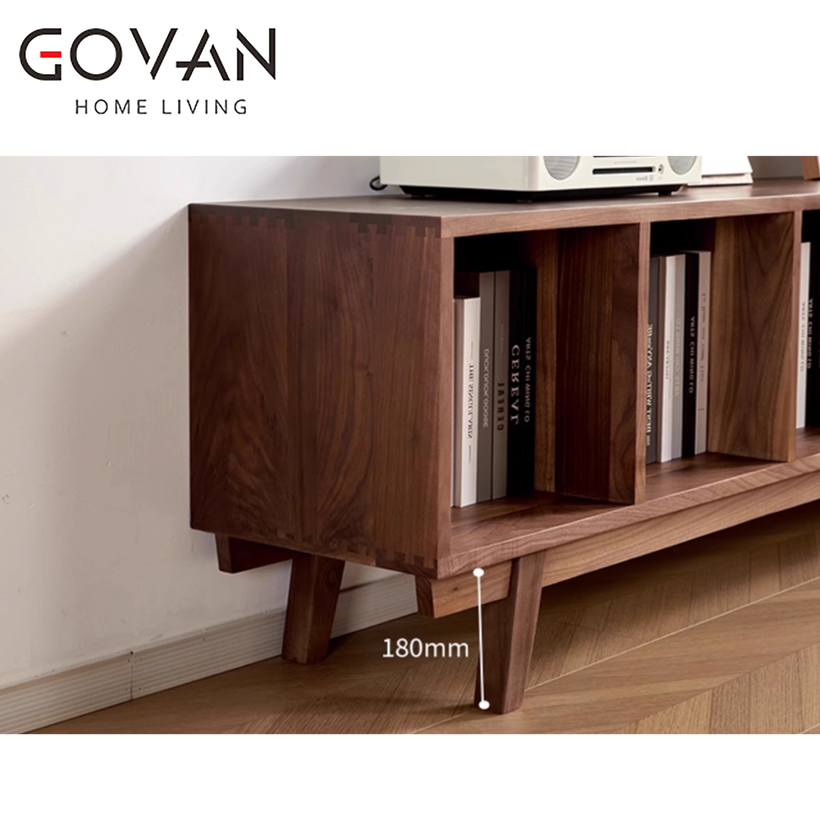 Wooden Furniture-TV Cabinet-North American Black Walnut TV Cabinet
