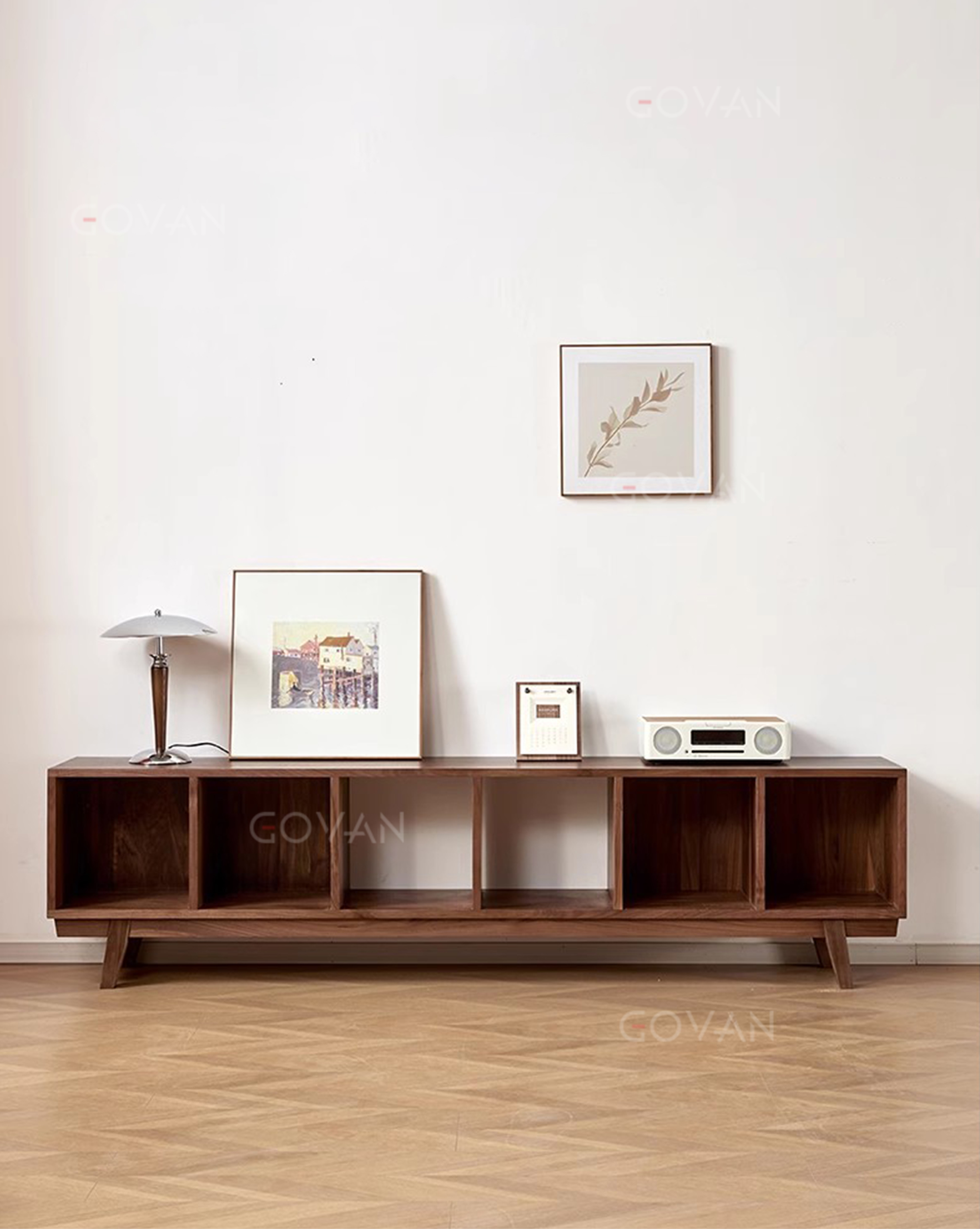Wooden Furniture-TV Cabinet-North American Black Walnut TV Cabinet