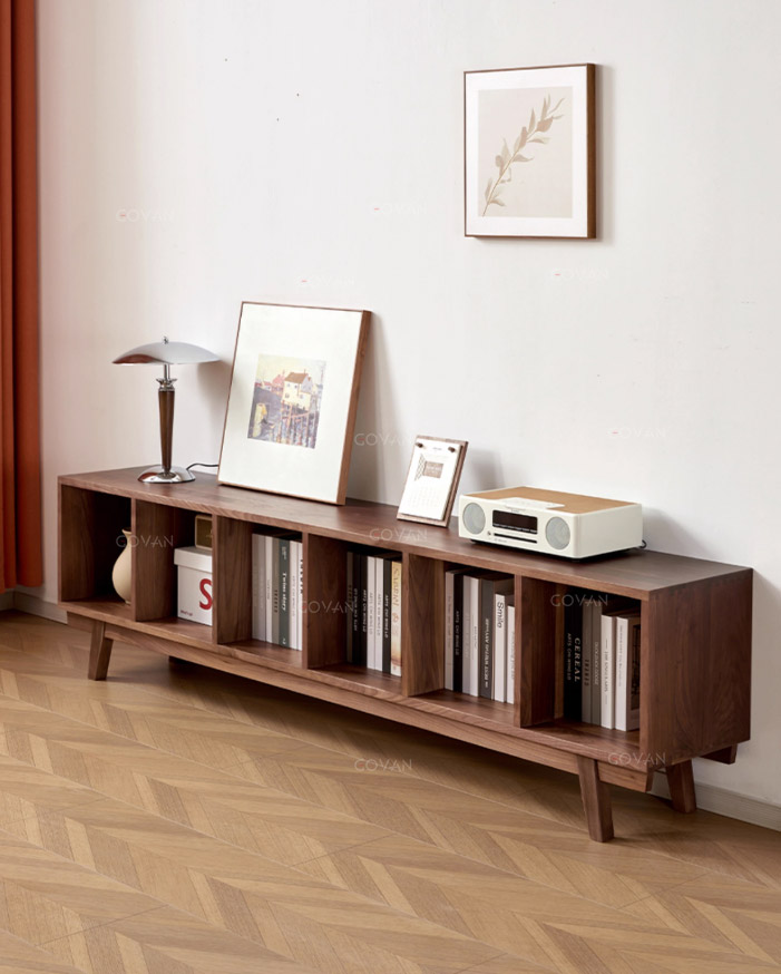Wooden Furniture-TV Cabinet-North American Black Walnut TV Cabinet