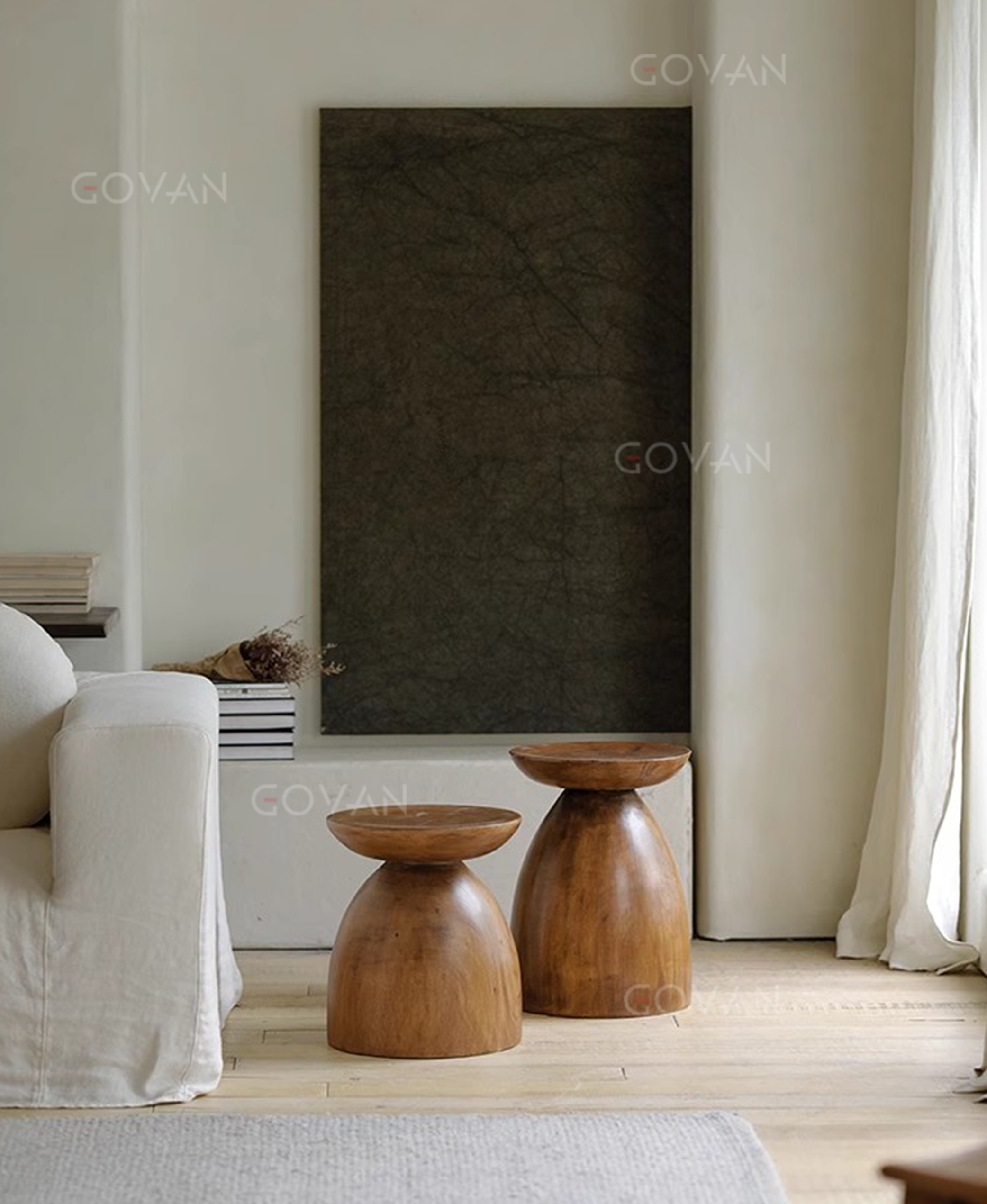 Wooden Furniture-Wooden Block-Hourglass Solid Wood Edge Several