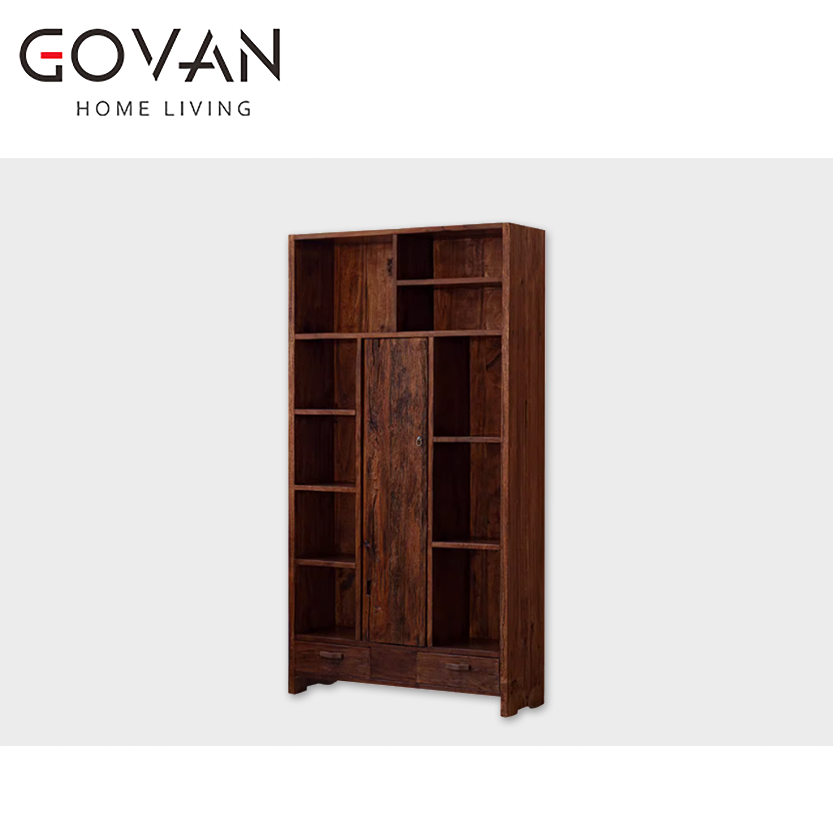Wooden Furniture-Bookcase-Surprise Quiet Wind Ancient Solid Wood Shelving